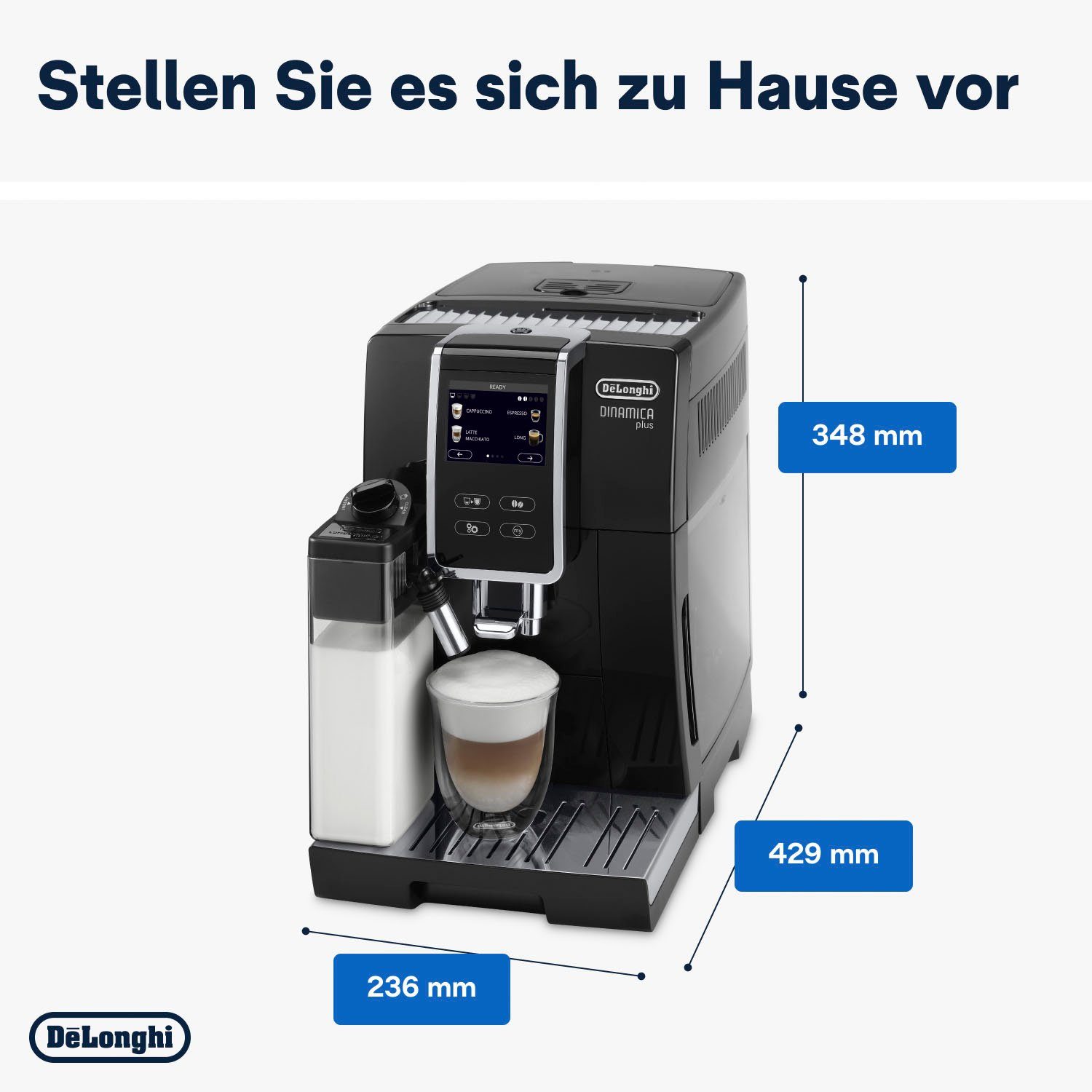 De'Longhi Volautomatisch koffiezetapparaat Dinamica Plus ECAM 370.70.B