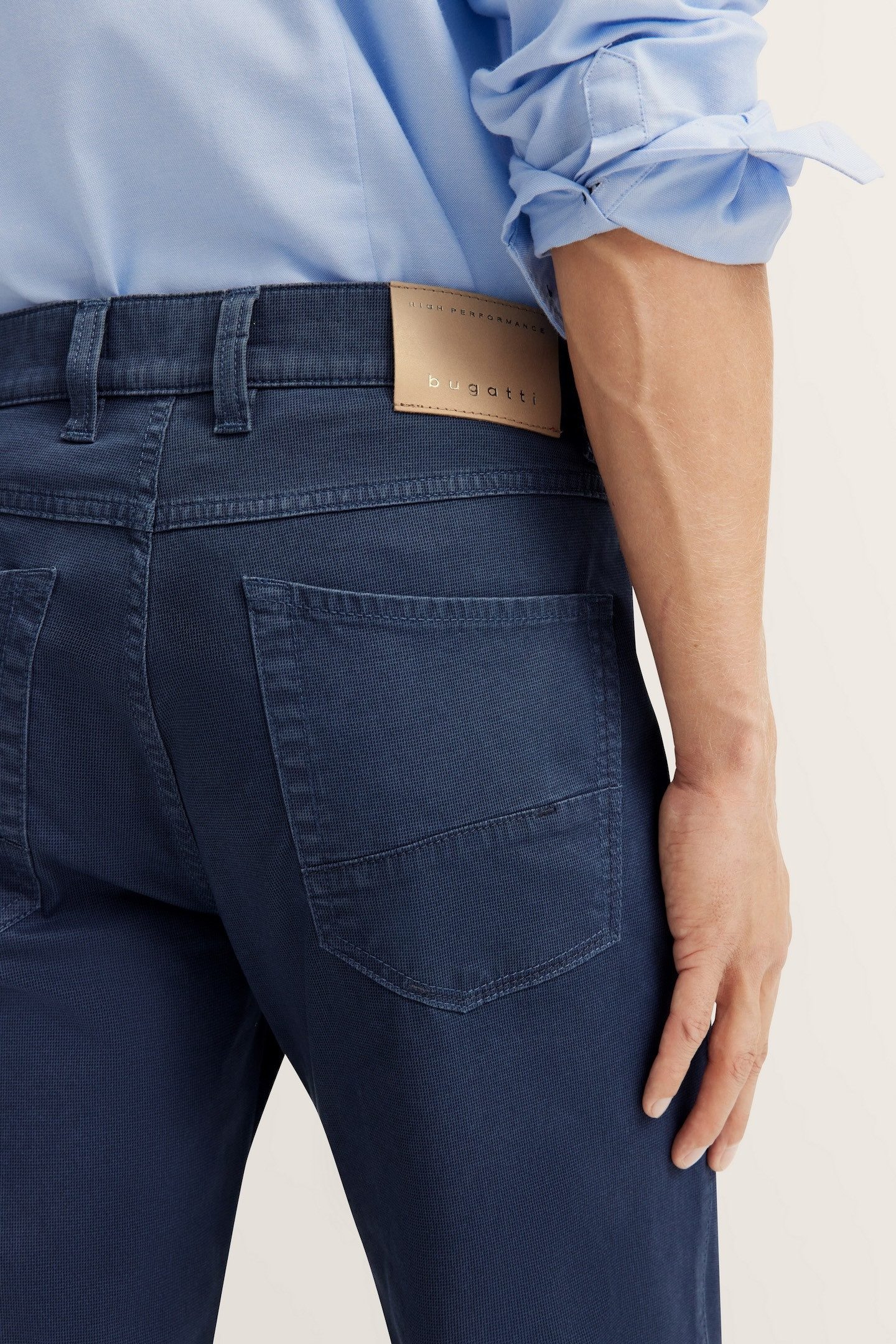 Bugatti Five-pocketsbroek met stretchfunctie