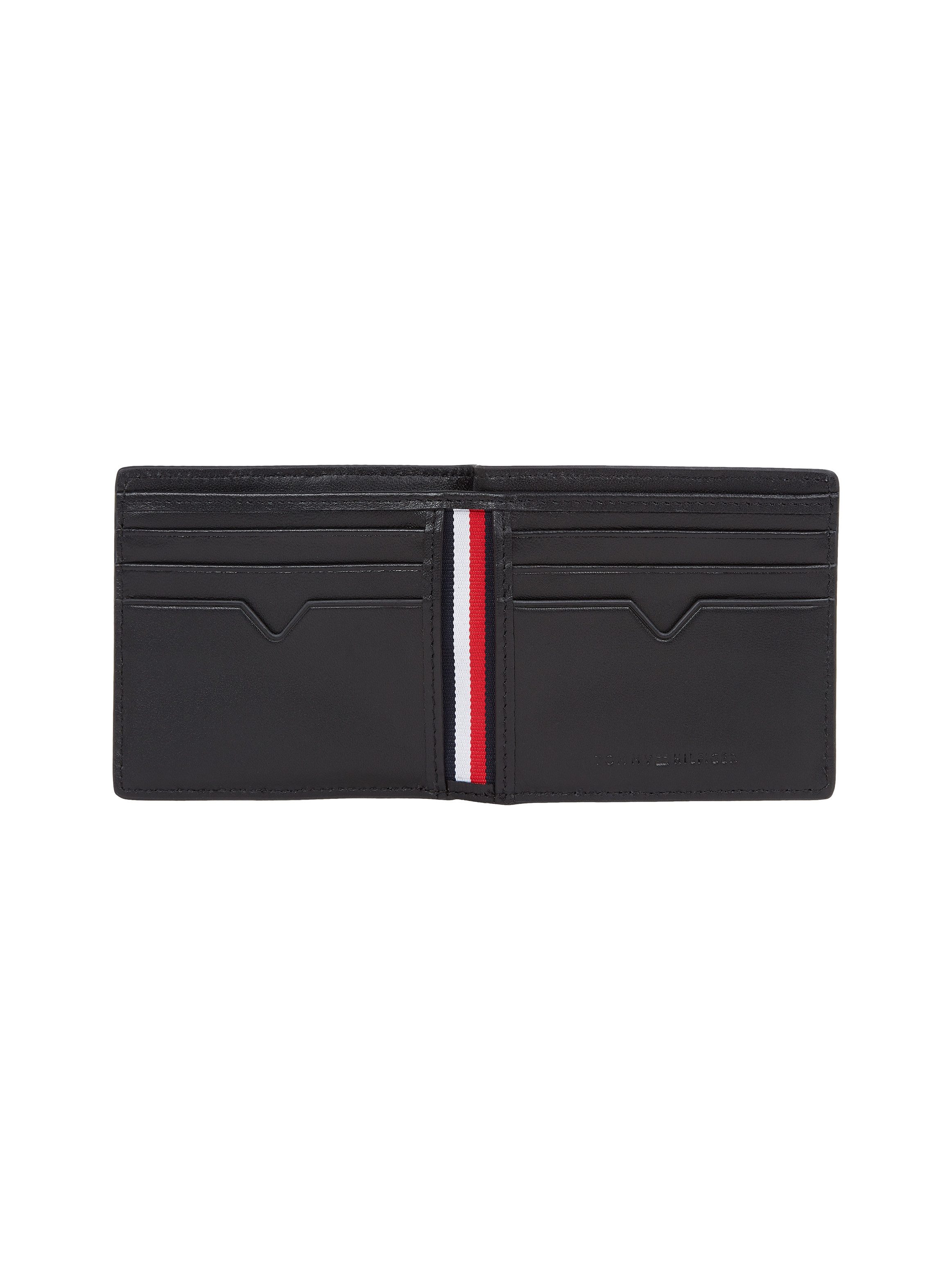 Tommy Hilfiger Portemonnee TH MONOGRAM MINI CC WALLET , heren portemonnee, portemonnee, kaartenetui met logo, om te klappen