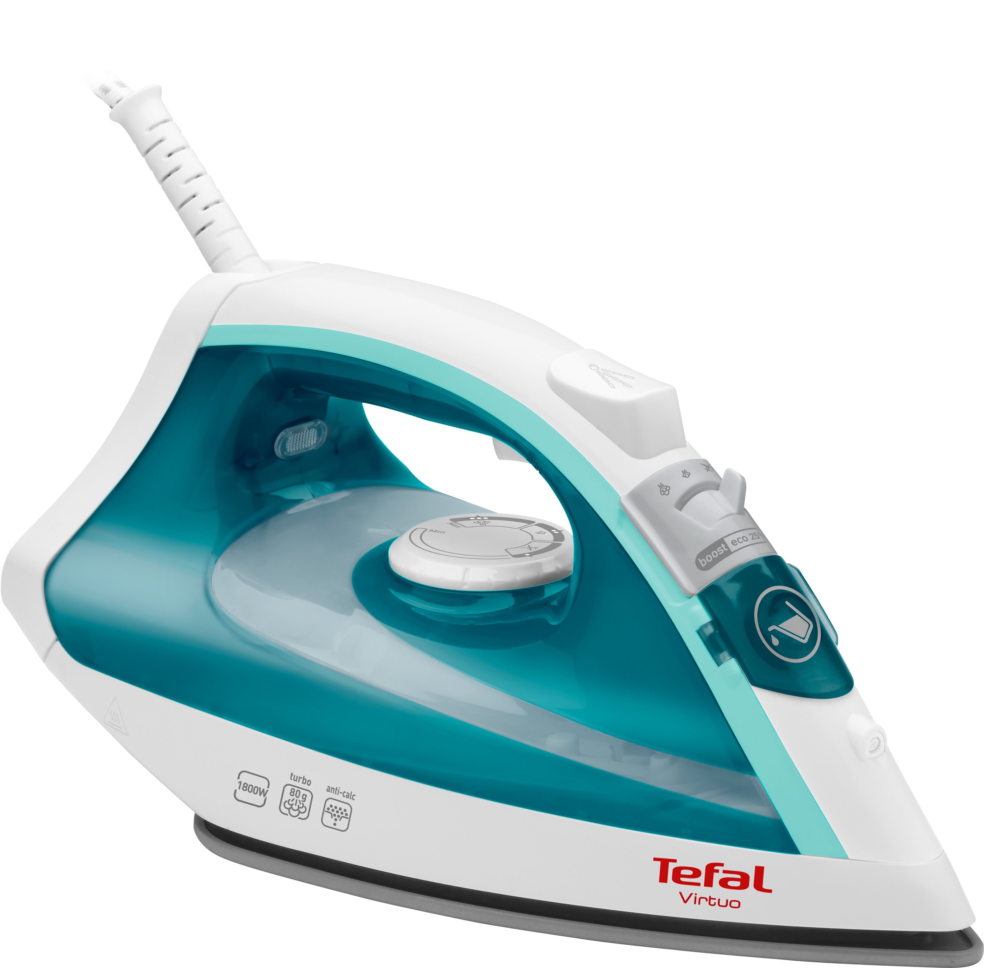 Tefal Stoomstrijkijzer FV1710 Virtuo 20 g/min. continue stoom, antiaanbak strijkzool,...