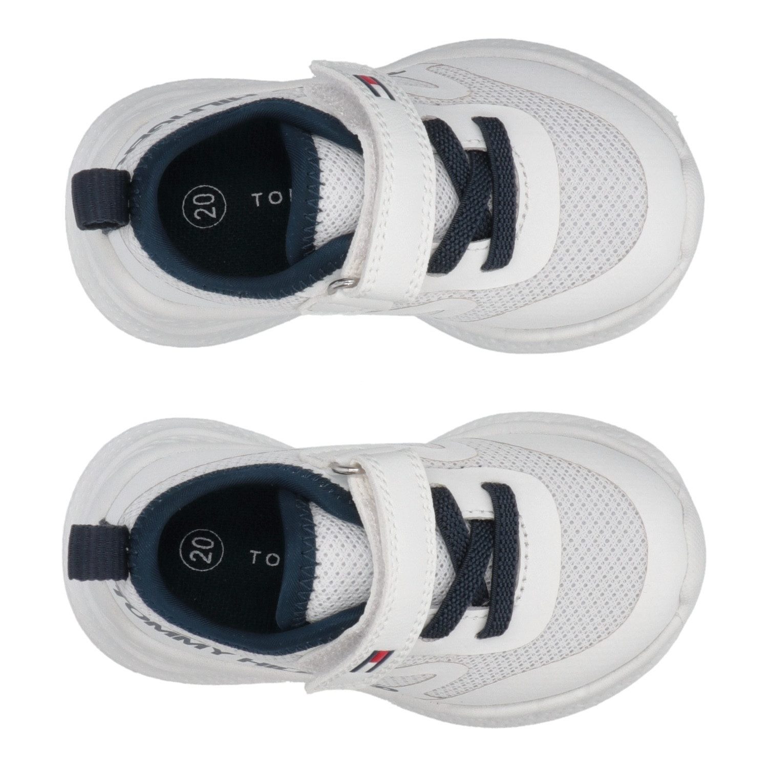 Tommy Hilfiger Sneakers , slip-on sneakers, klittenbandschoen met grote logo-opdruk