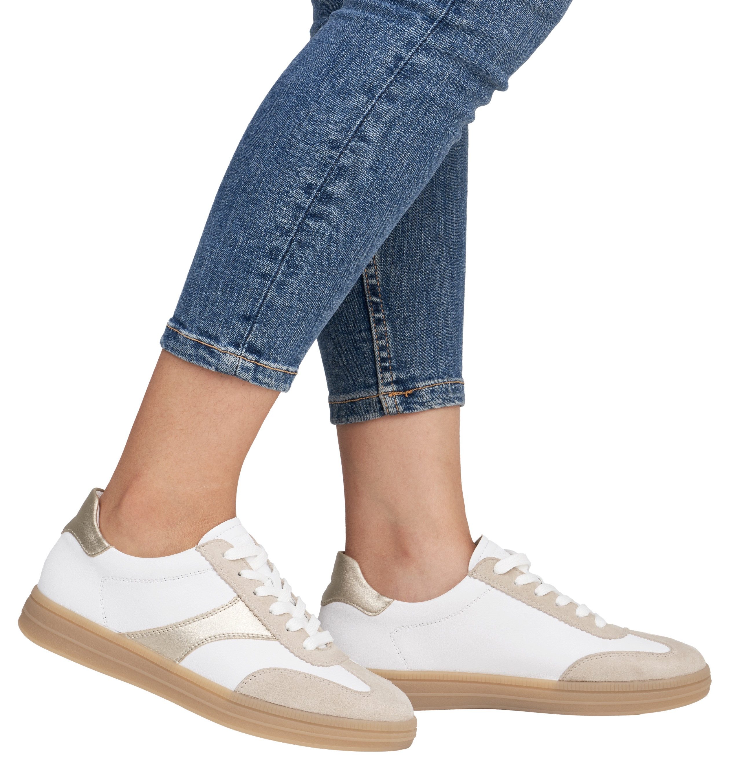 Remonte Sneakers , vrijetijdsschoen, halfschoen, veterschoen met gepolsterde schacht