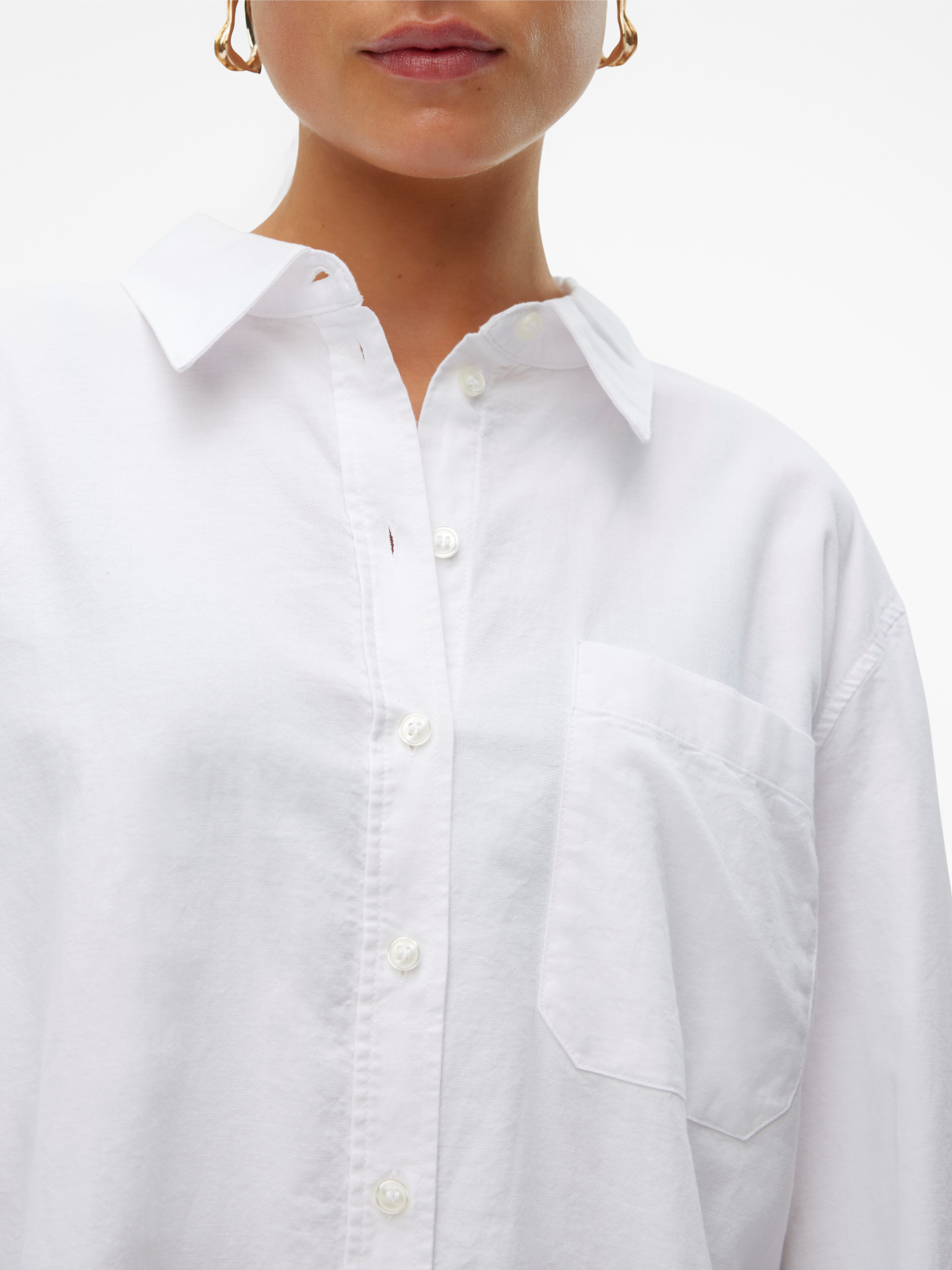 Vero Moda Blouse met lange mouwen VMIDA OXFORD SHIRT WVN GA NOOS