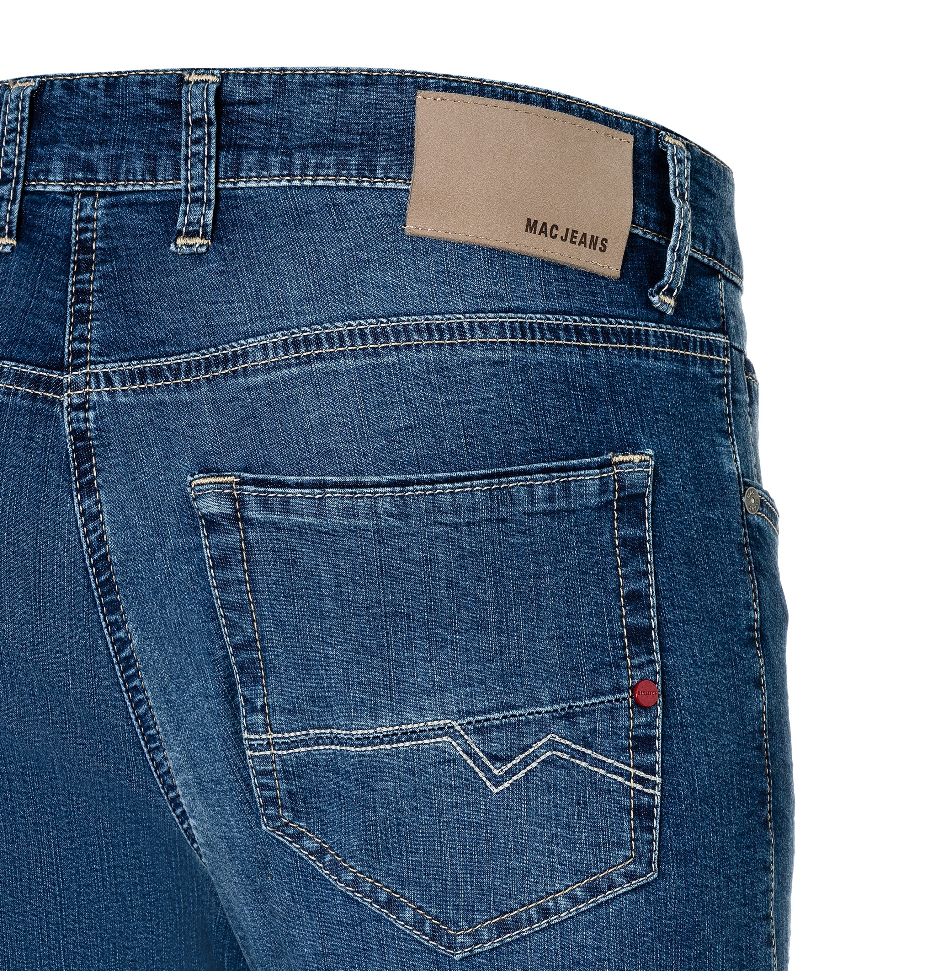 MAC Slim fit jeans Arne-Pipe light smalle figuuraccentuerende snit