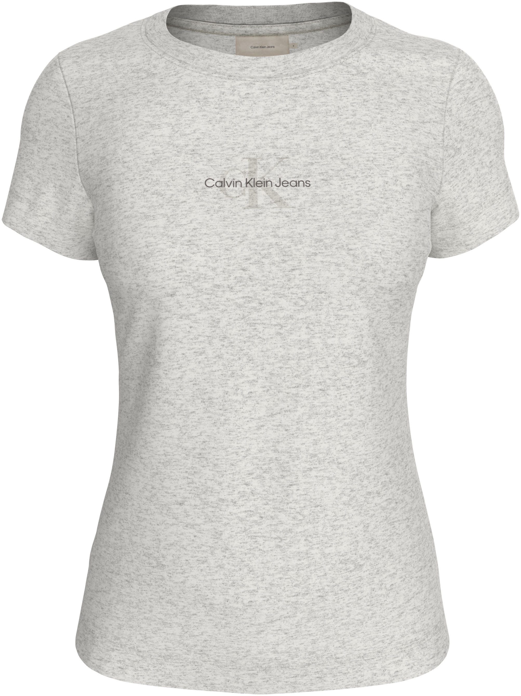 Calvin Klein T-shirt MONOLOGO SLIM TEE met gestempeld logo
