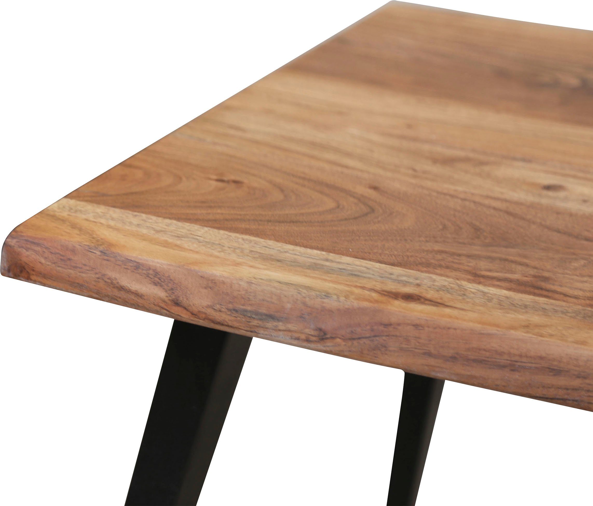 byLIVING Salontafel Caddy Tafelblad met boomstamrand, breedte 110 of 60 cm