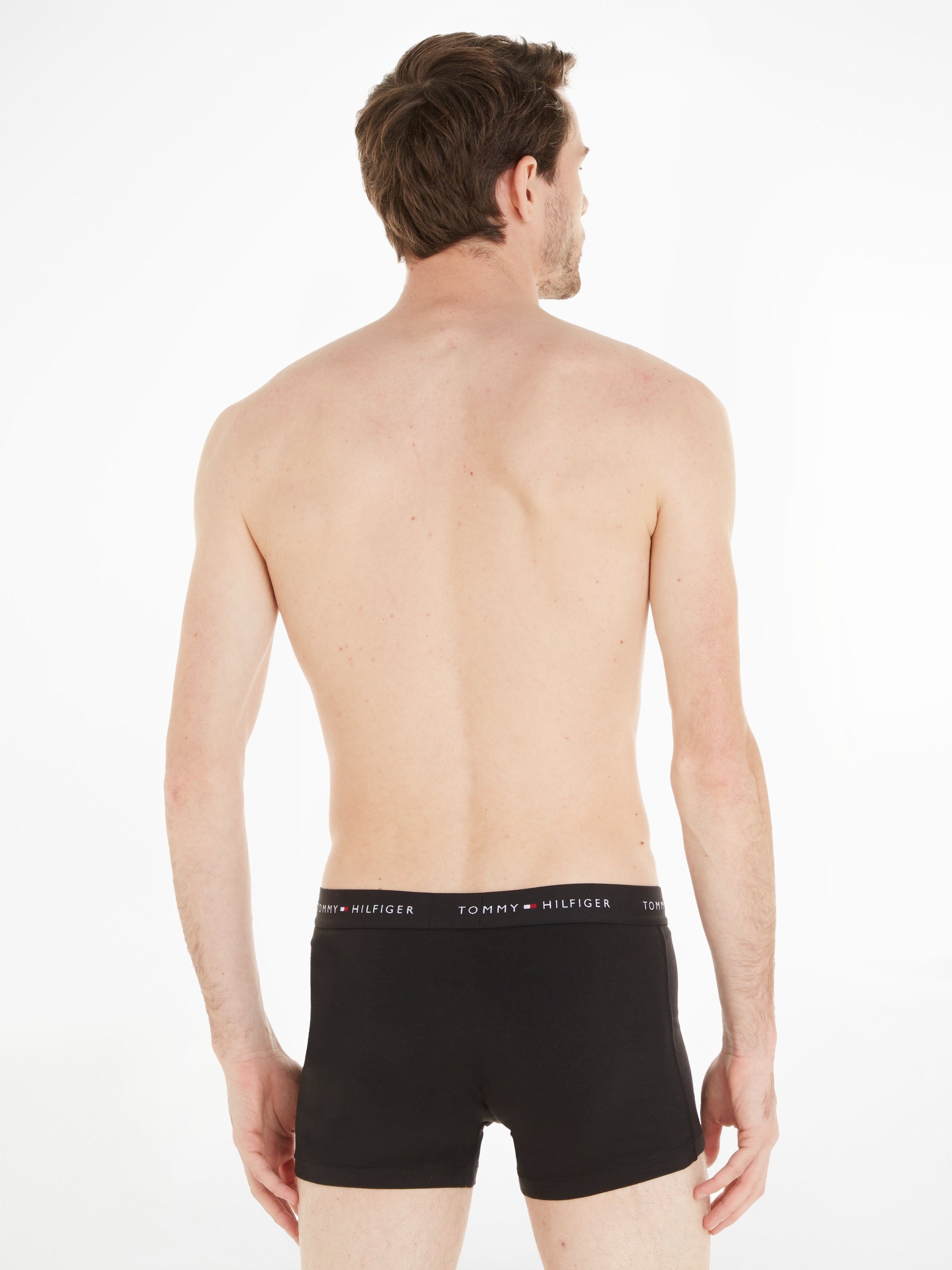 Tommy Hilfiger Underwear Boxershort 3P WB TRUNK met contrasterende logo-band (3 stuks)