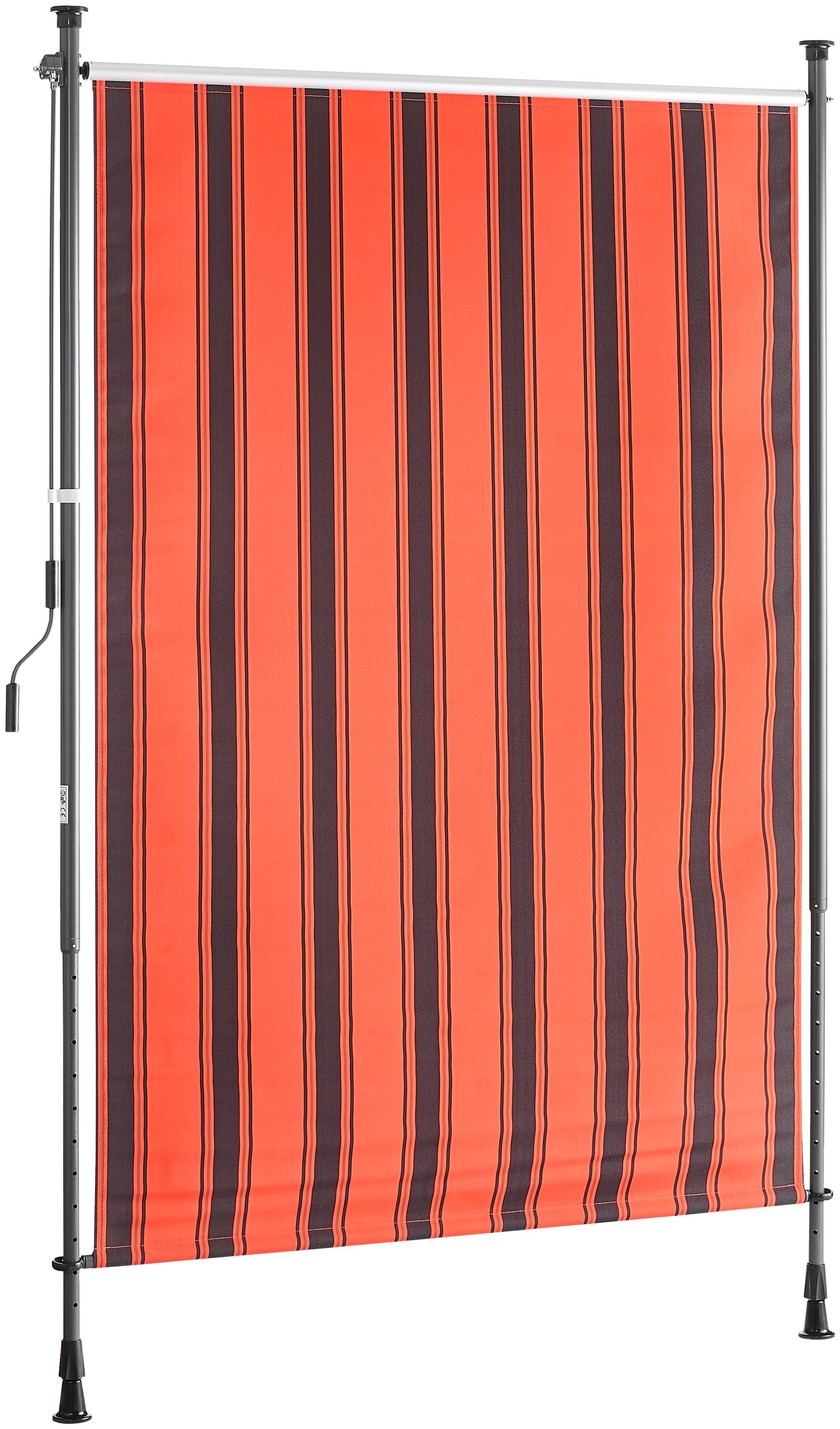KONIFERA Verticale luifel Klemzonnescherm Bxh: 150x225 cm, met telescoopfunctie