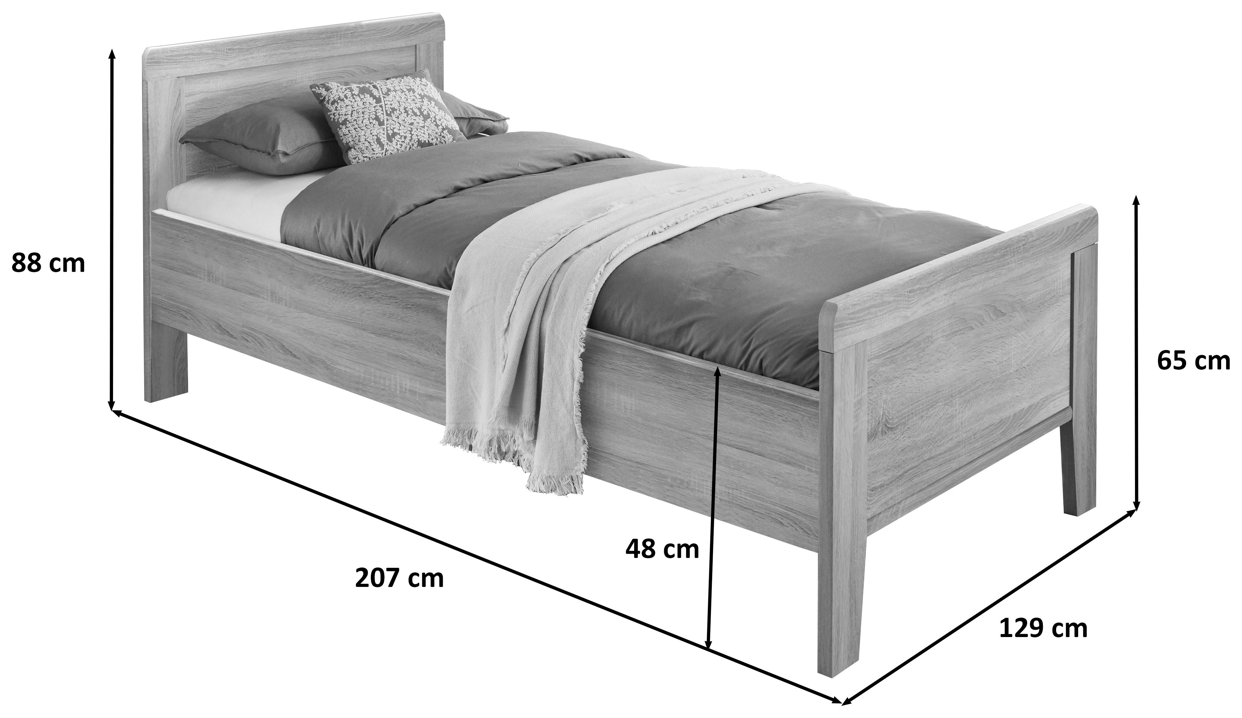 WIEMANN Houten bed Bern viervoudig verstelbare lighoogte