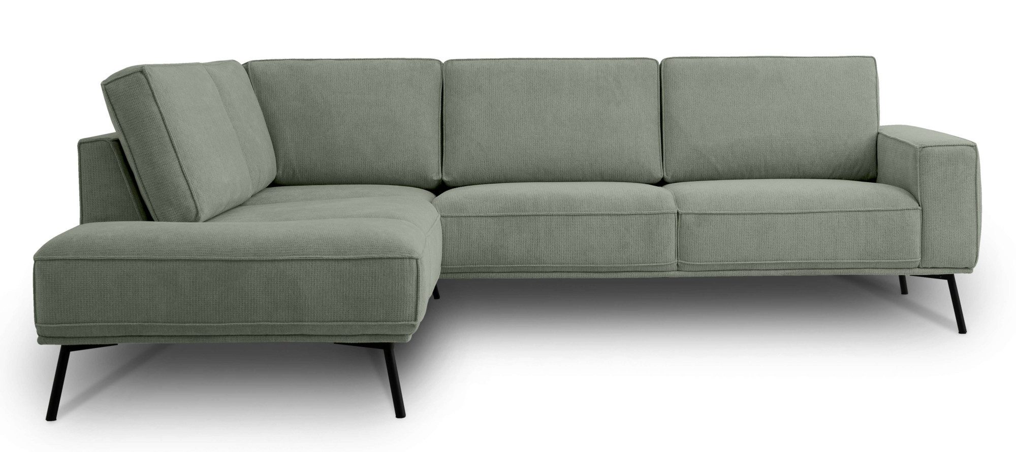 andas Hoekbank Vosby Breedte 260 cm, chenille, met decoratieve kedernaad