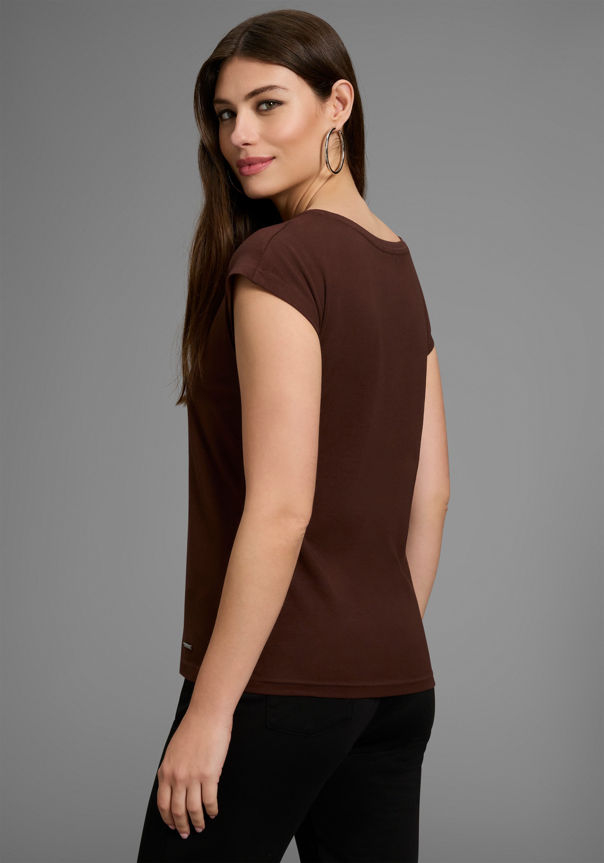 Bruno Banani T-shirt met foilprint - nieuwe collectie