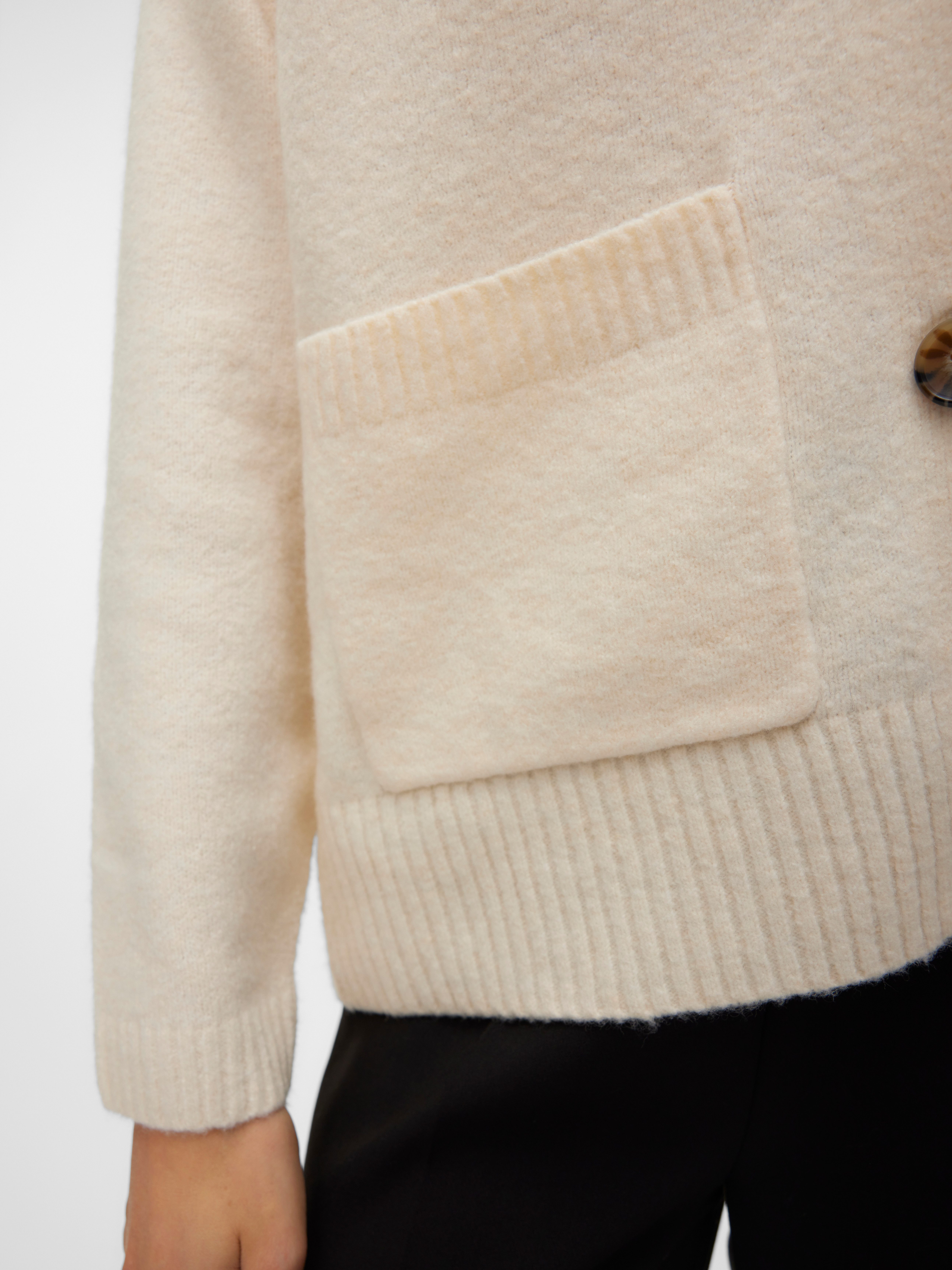 Vero Moda Vest VMBOOM LS V-NECK BUTTON CARDIGAN GA NOOS