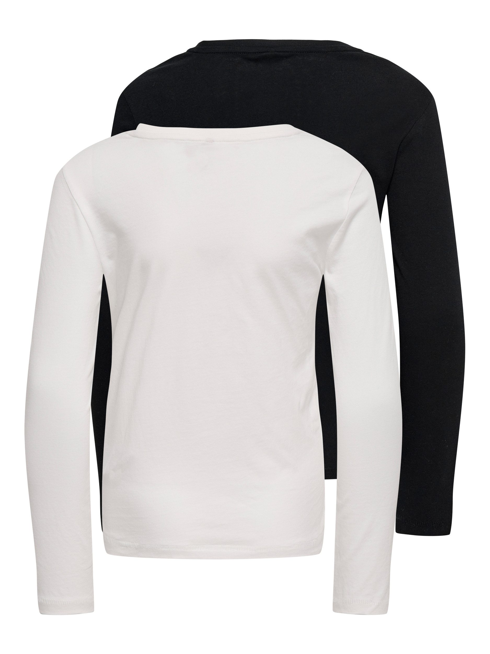 KIDS ONLY Shirt met lange mouwen KOGNEW ONLY L/S TEE JRS 2-PACK (set, 2-delig)