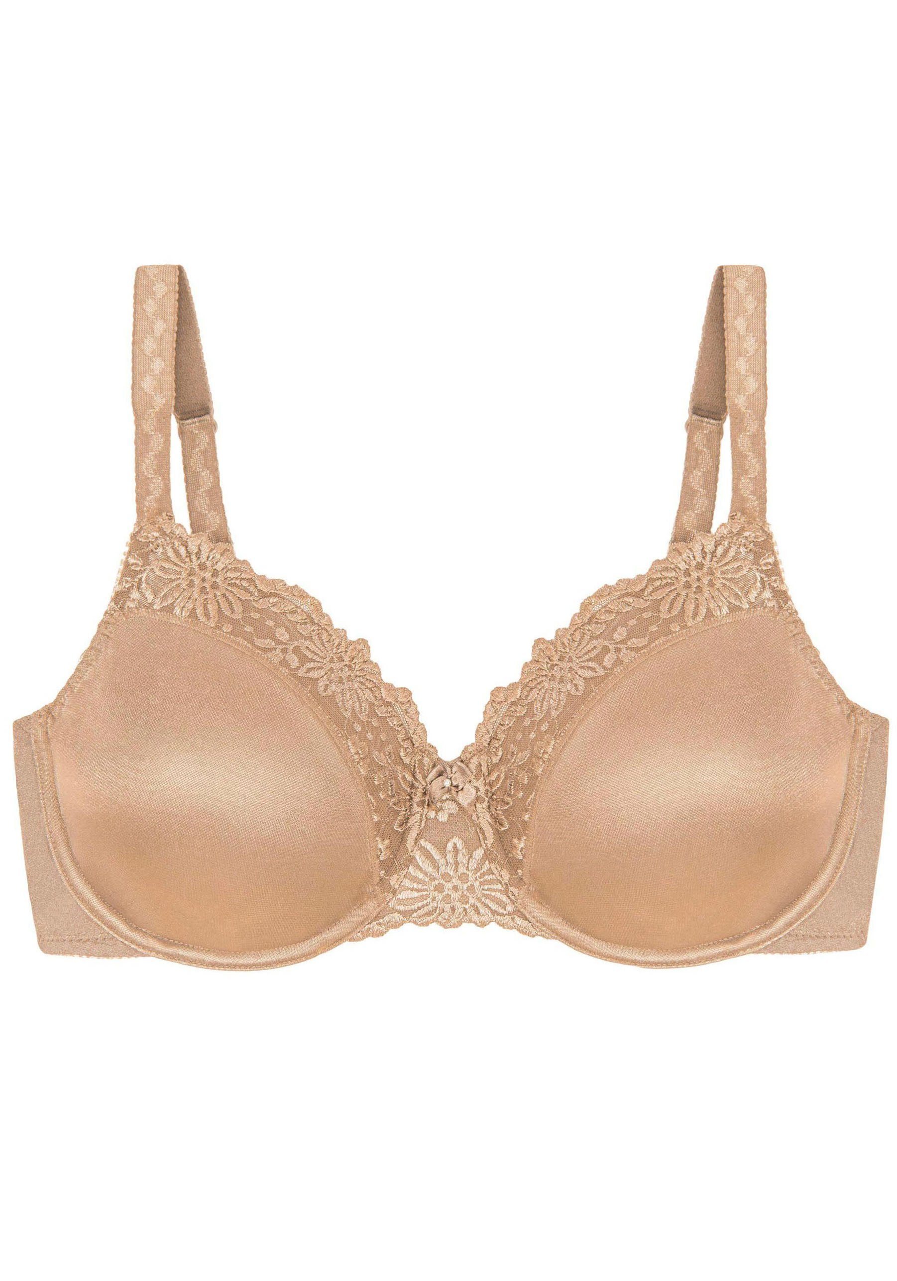 Triumph Minimizer-bh Ladyform Soft W X maakt de borst optisch kleiner met een cupmaat dames minimizer bh's maat 95 C beige