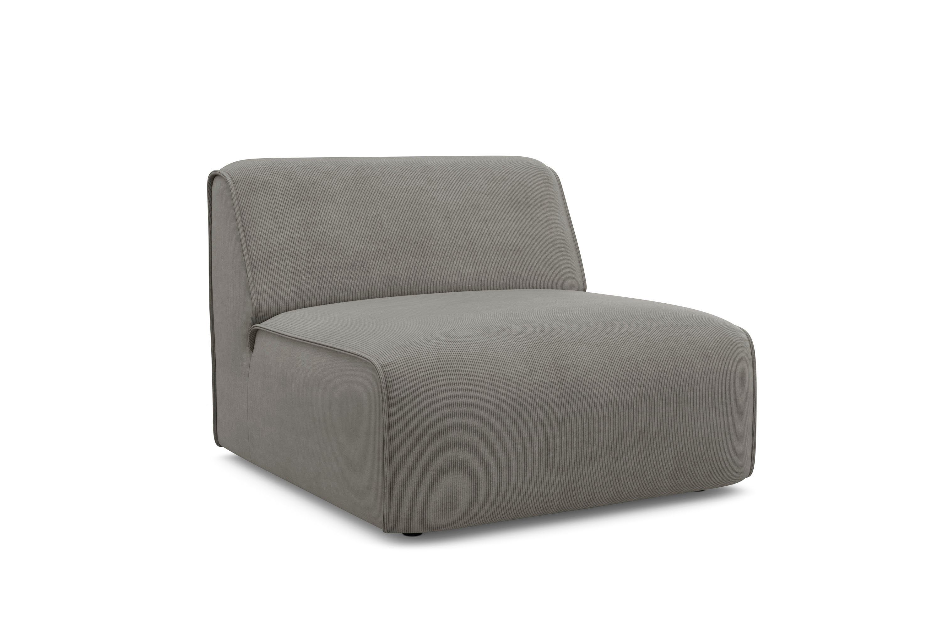 RAUM.ID Fauteuil Merid sofa-middenelement, afmetingen B/D/H: 84/97/46 cm als module of apart te gebruiken, voor individuele samenstelling