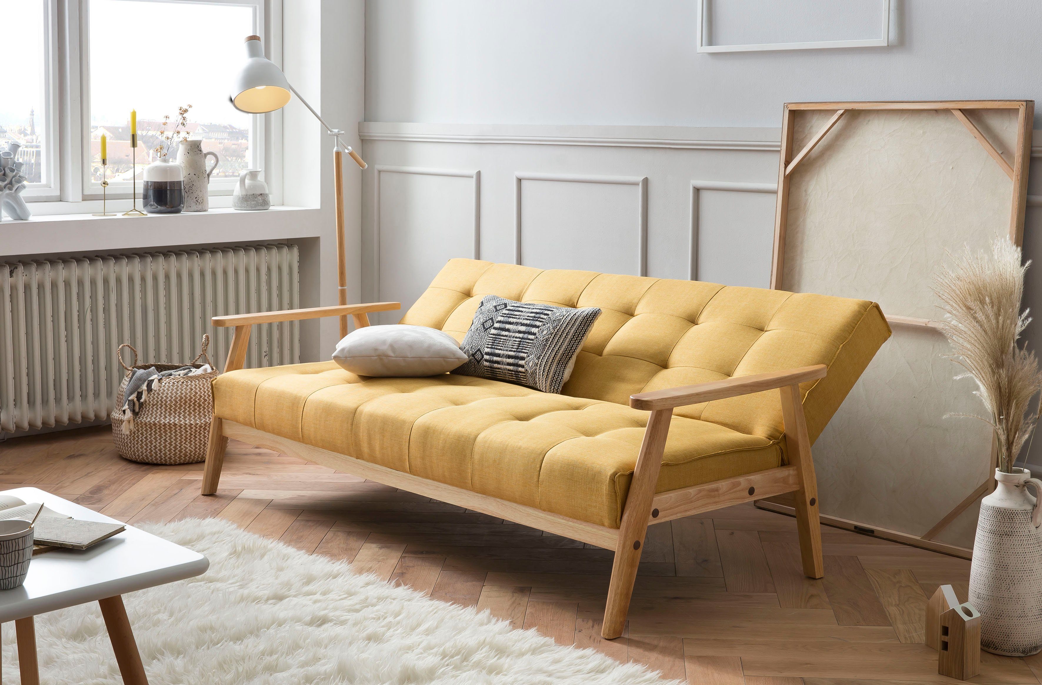SalesFever Slaapbank Skagen, Sofa, 3-Sitzer Met 60° relax- en slaapfunctie