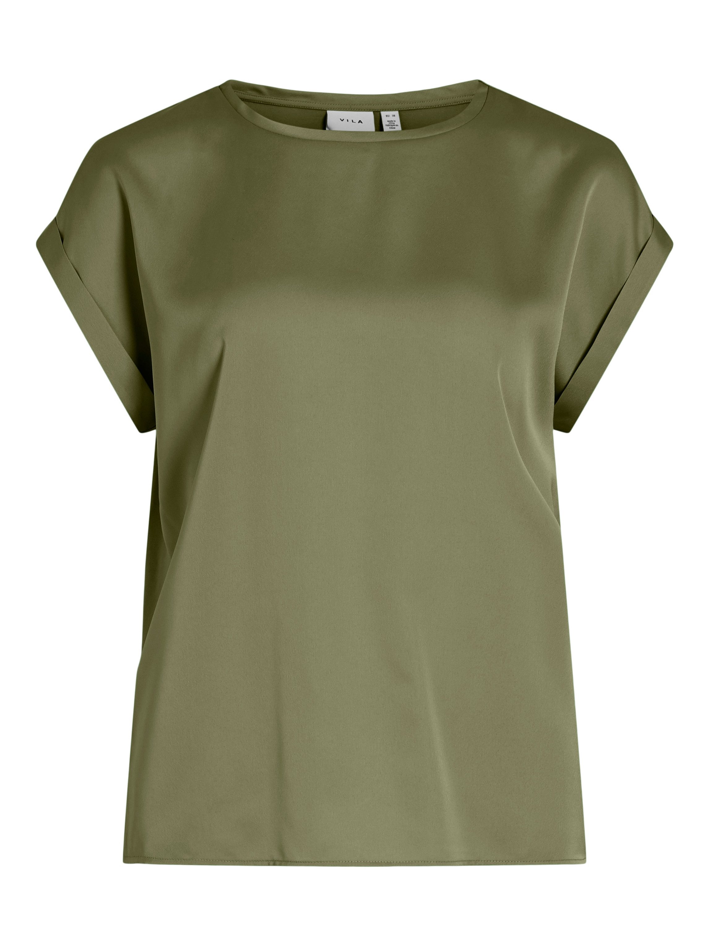 Vila Shirt met korte mouwen VIELLETTE S S SATIN TOP NOOS