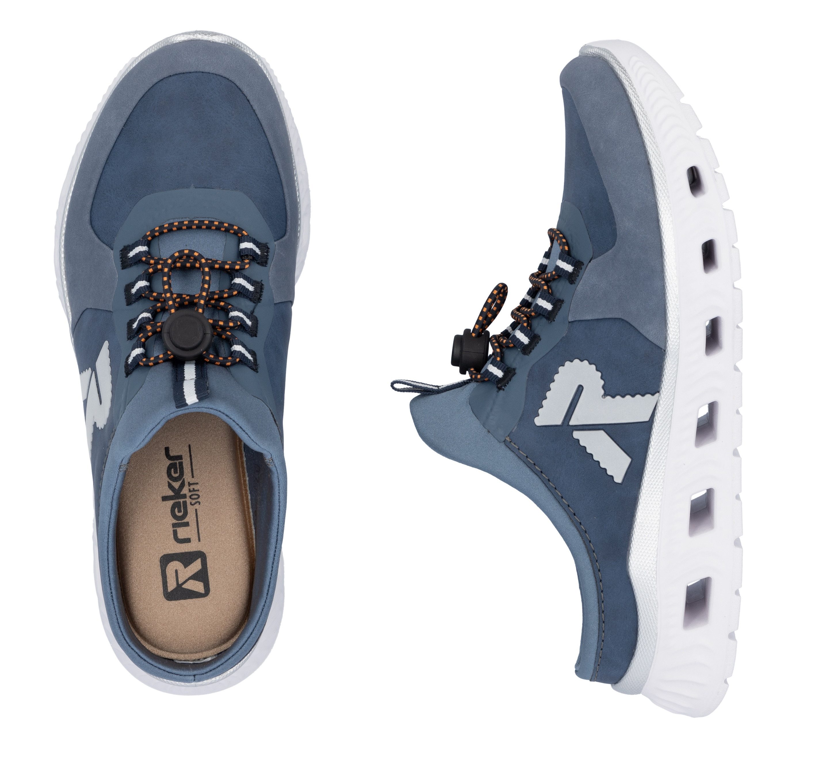 RIEKER Sport Clogs , instapschoen, sabotschoen, sneaker met aangebrachte snel sluiting
