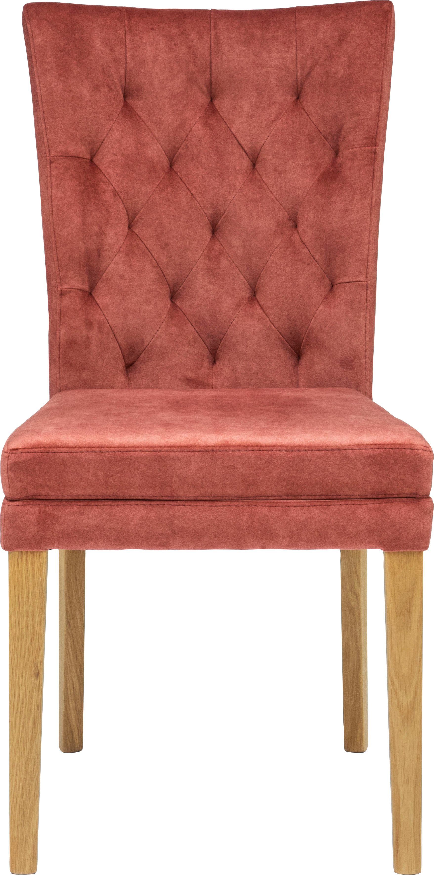 Home affaire Eetkamerstoel Colorado BESTSELLER Polsterstoel Poten in eiken of noten. In set van 2, 4 of 6