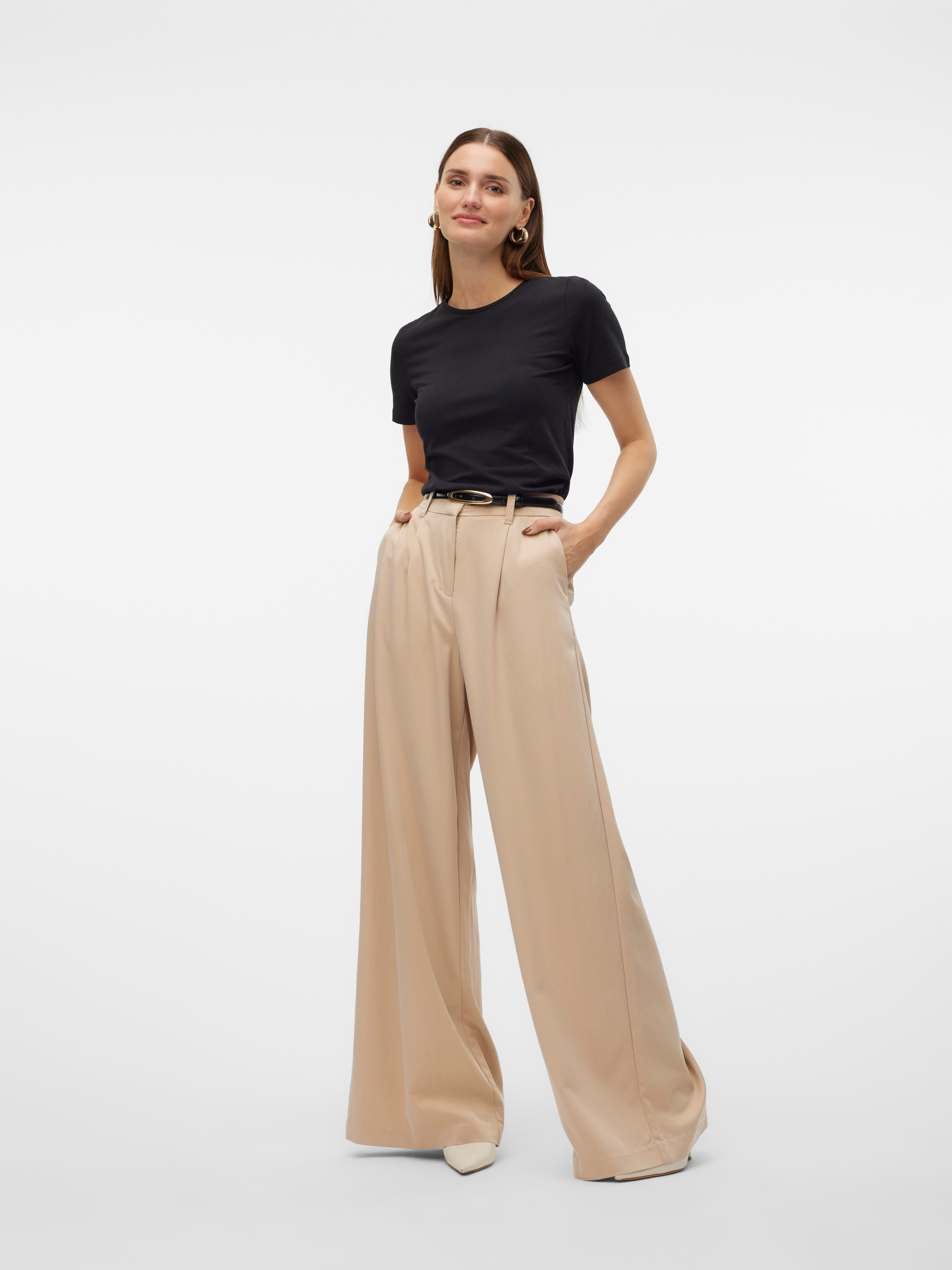 Vero Moda Shirt met korte mouwen VMLULU SS TOP JRS GA NOOS
