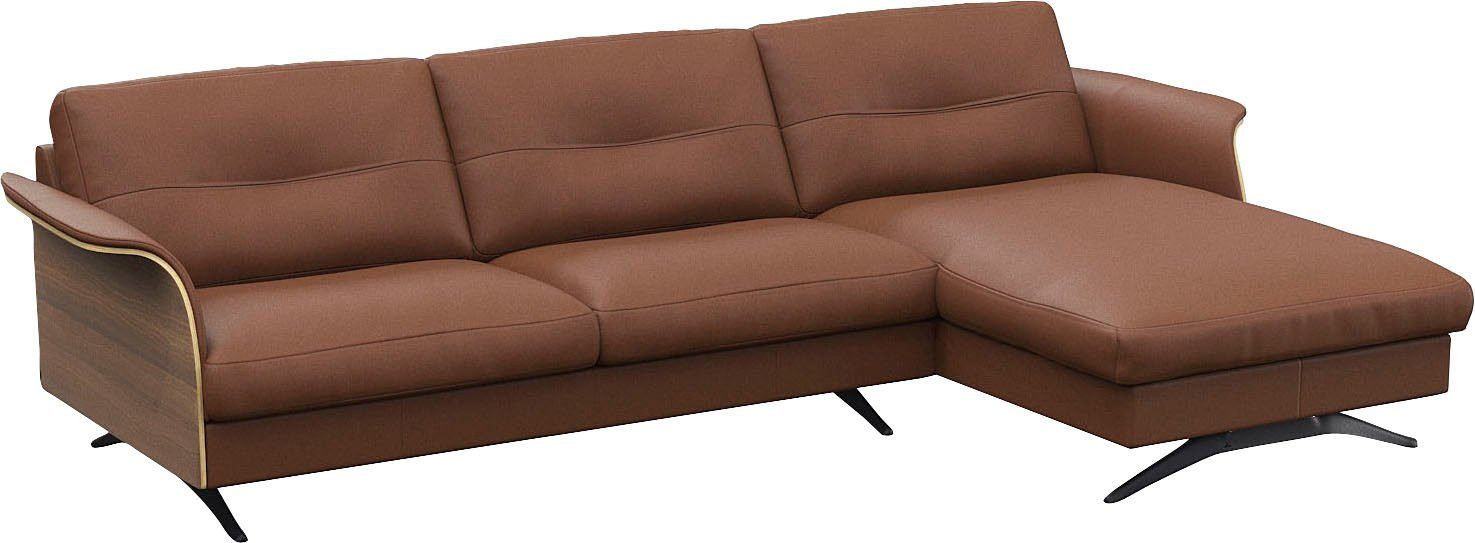 FLEXLUX Hoekbank Glow, super comfortabel door hoogwaardige zitconstructie met binnenvering, L-vorm