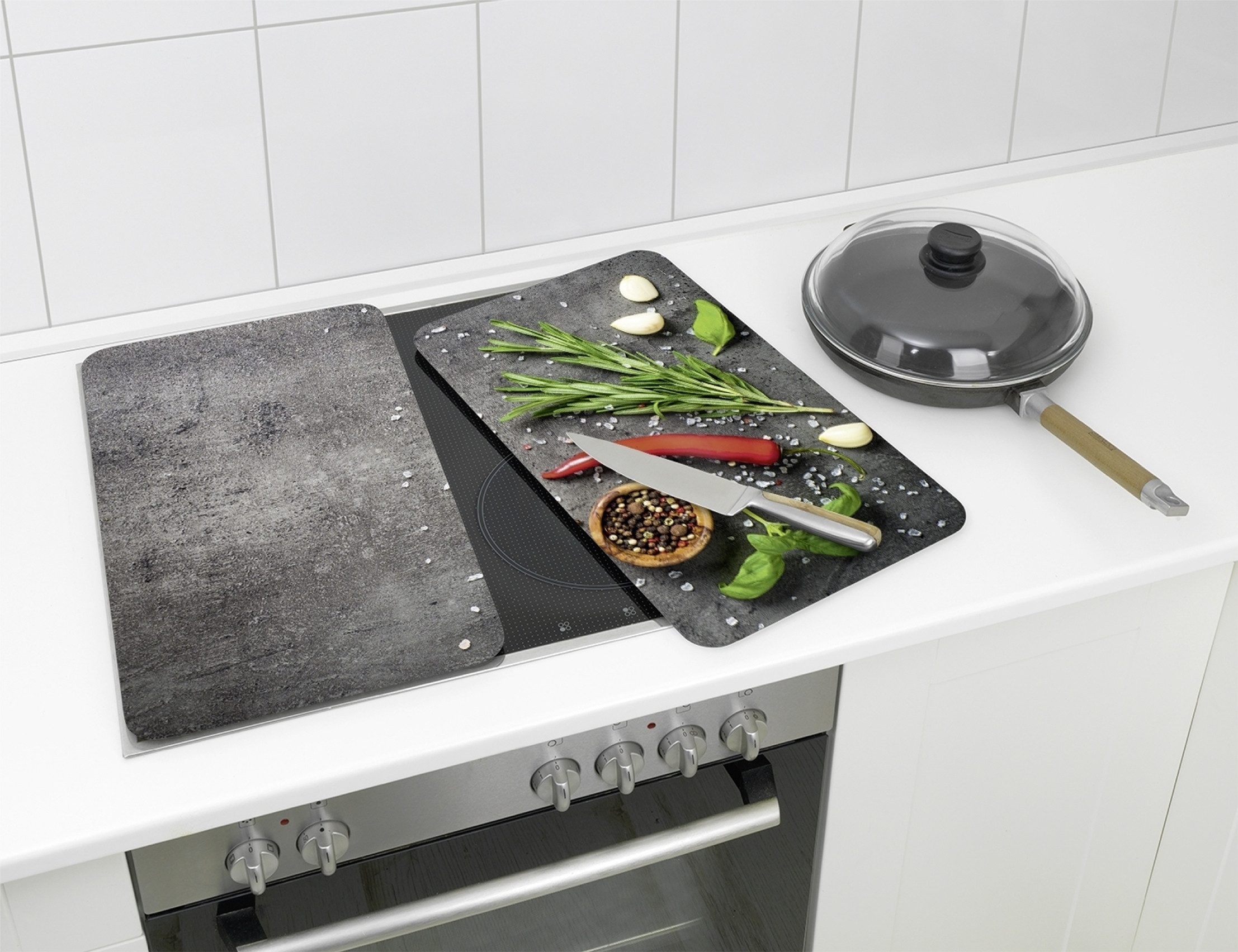 Maximex Kookplaatdeksel Universeel Model Rozemarijn (set, 2-delig)