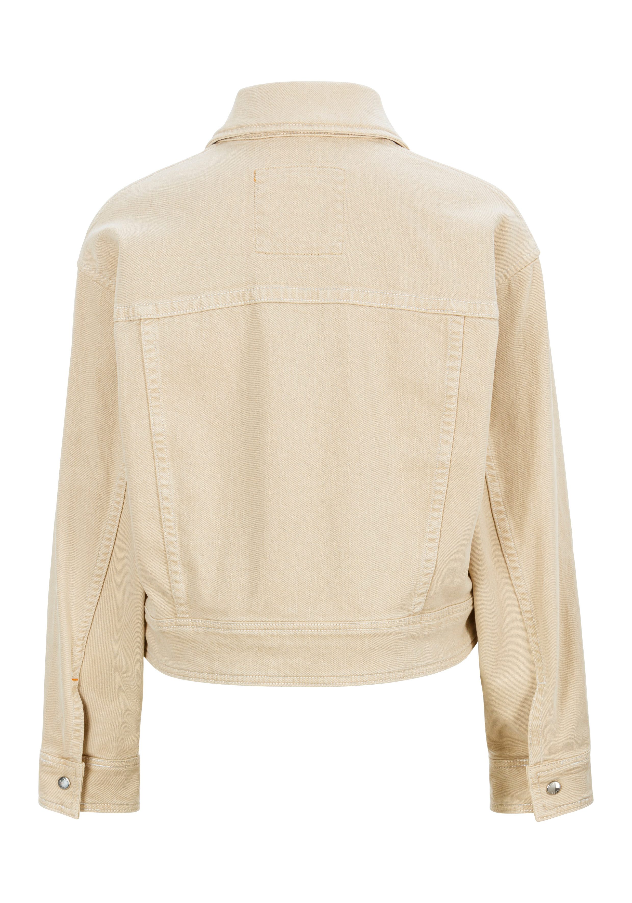 Boss Orange Korte blazer in biker-stijl, cropped