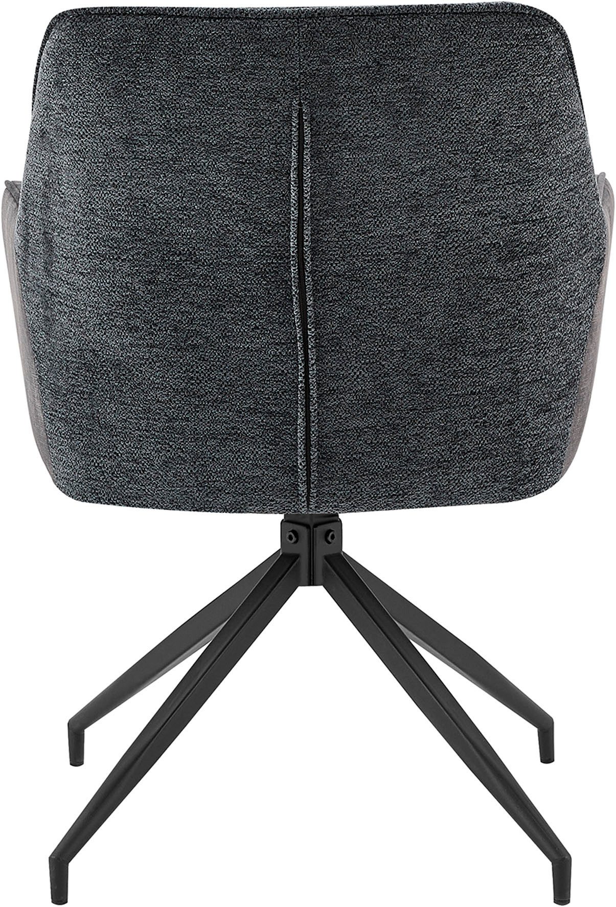 byLIVING Eetkamerstoel Jacky set van 2 draaisstoel met pocketveren en moderne stofcombinatie (set, 2 stuks)