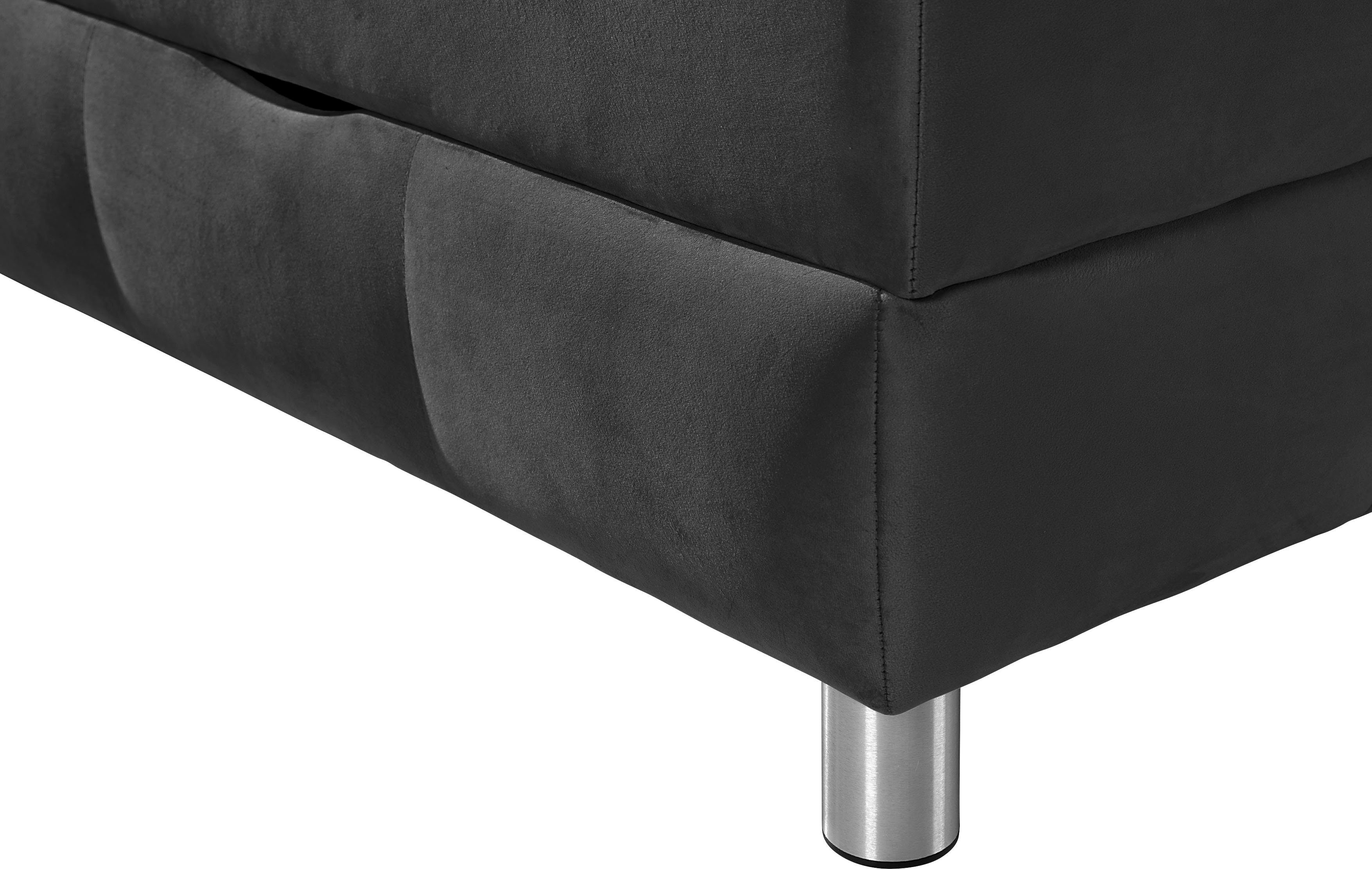 INOSIGN Boxspring Vaasa geschikt voor schuine plafonds, inclusief bedlade en matrastopper