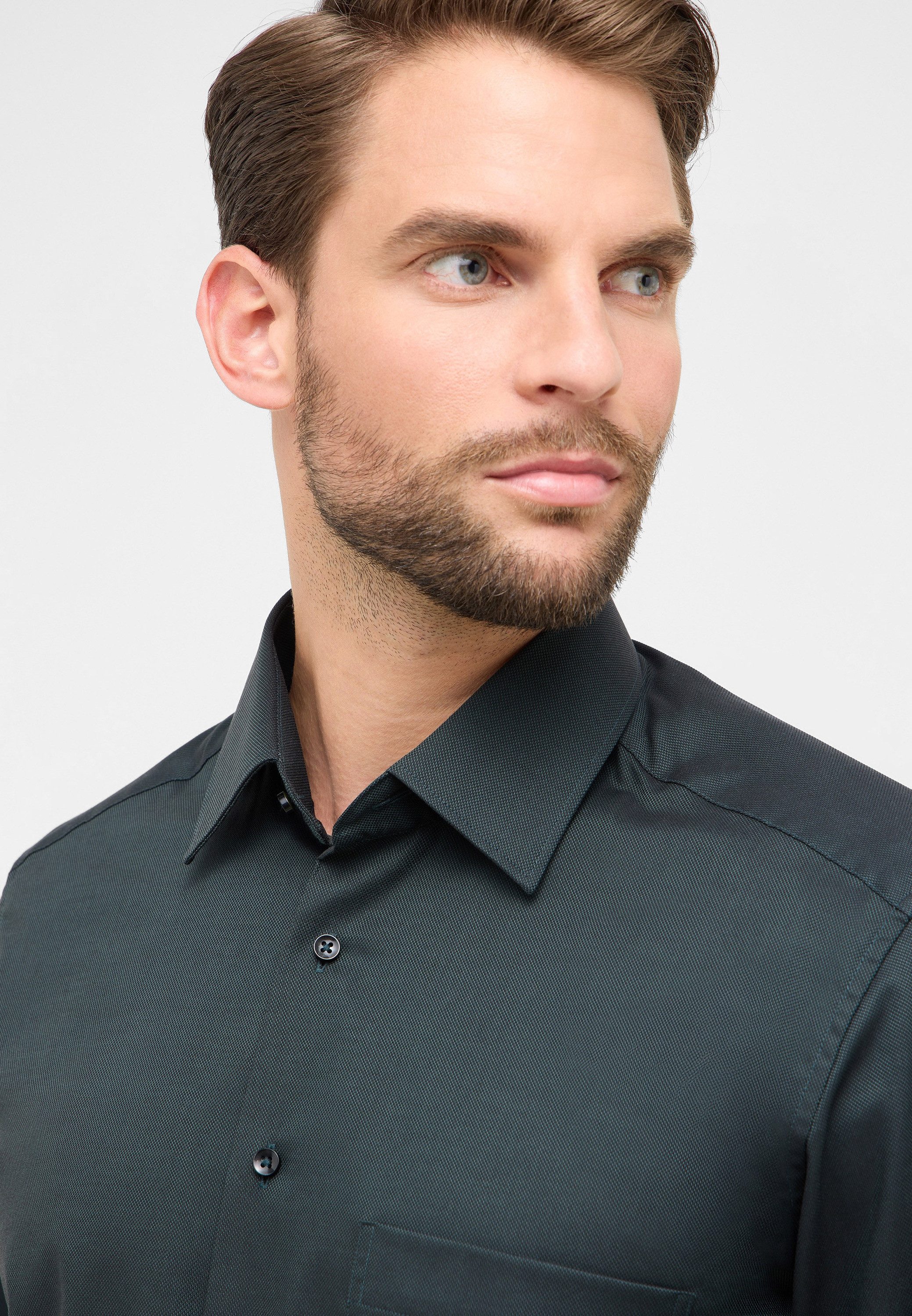Eterna Overhemd met lange mouwen Comfort fit NON IRON (strijkvrij)