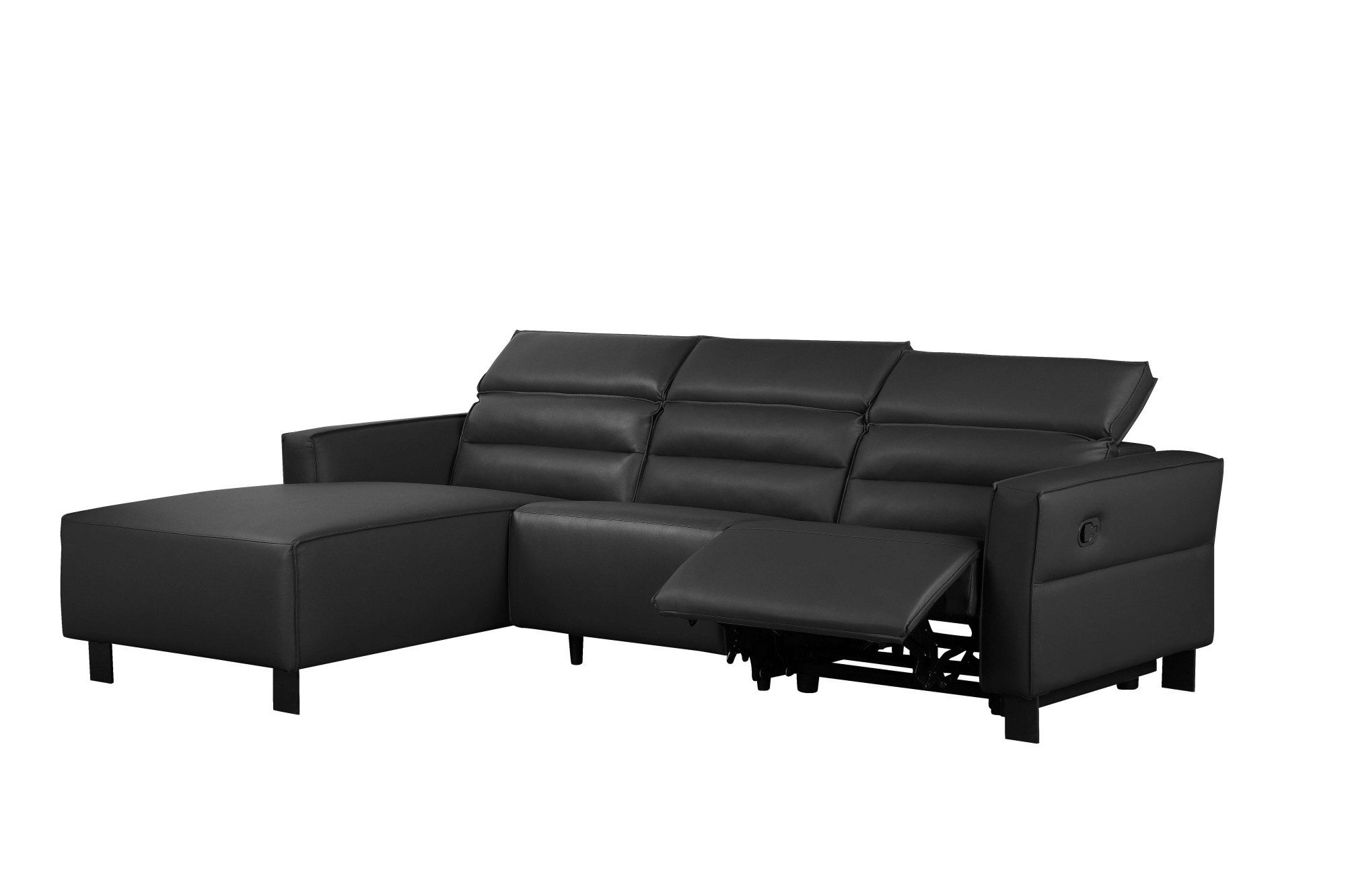 Places of Style Hoekbank Carpari, L-vorm, 263 cm, handmatige of elektrische relaxfunctie