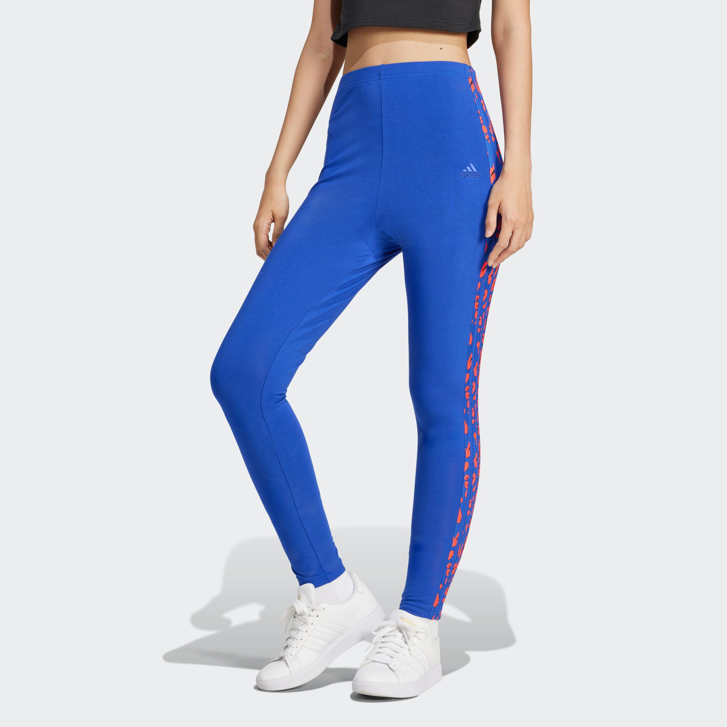 adidas Sportswear Legging W ANML 3S LEG (1-delig) dames broeken maat M blauw