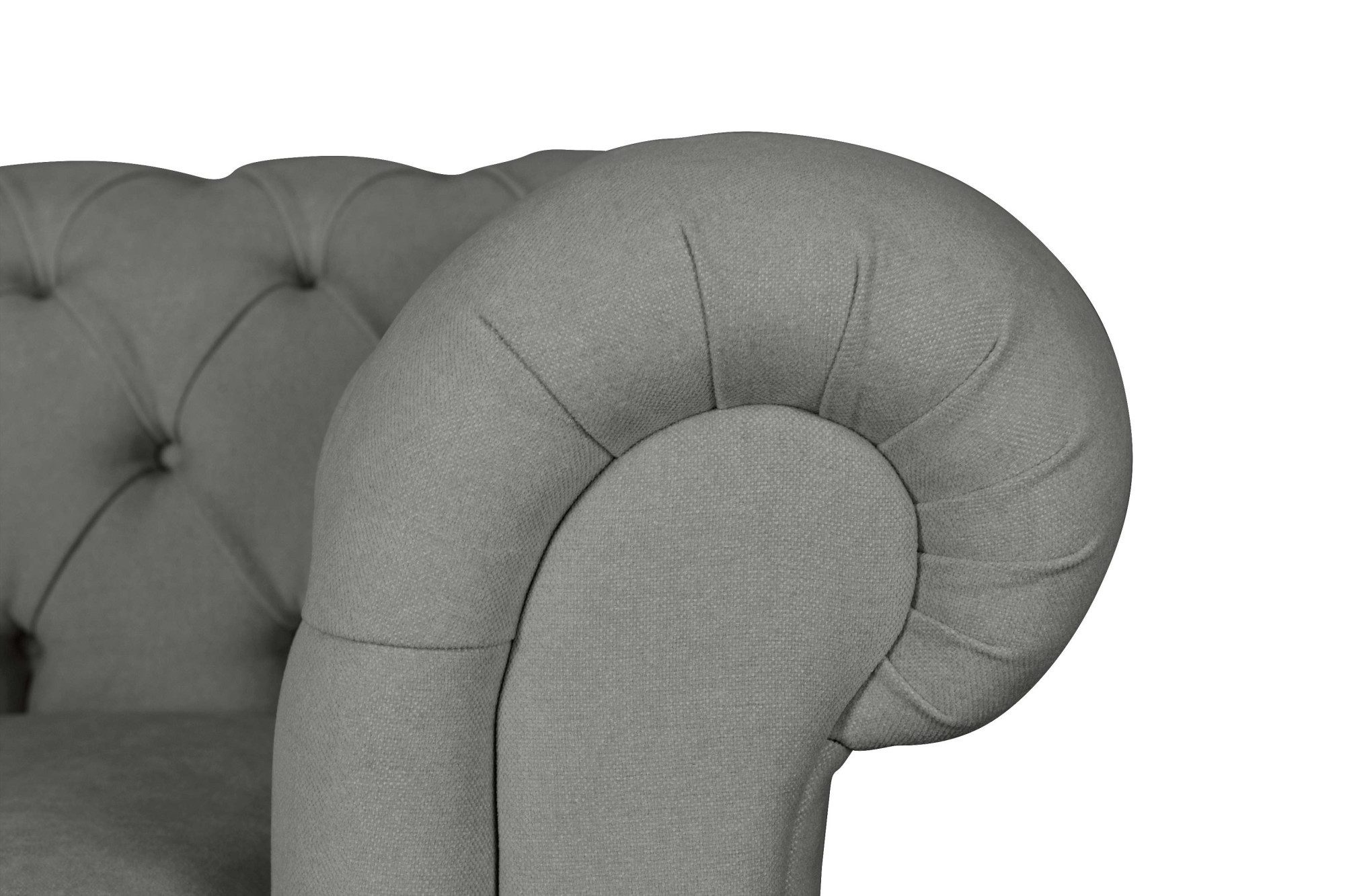 Home affaire 2-zitsbank CHARENTE, Chesterfield bank, golfvering, afmetingen: B/D/H: 147/89/74 cm