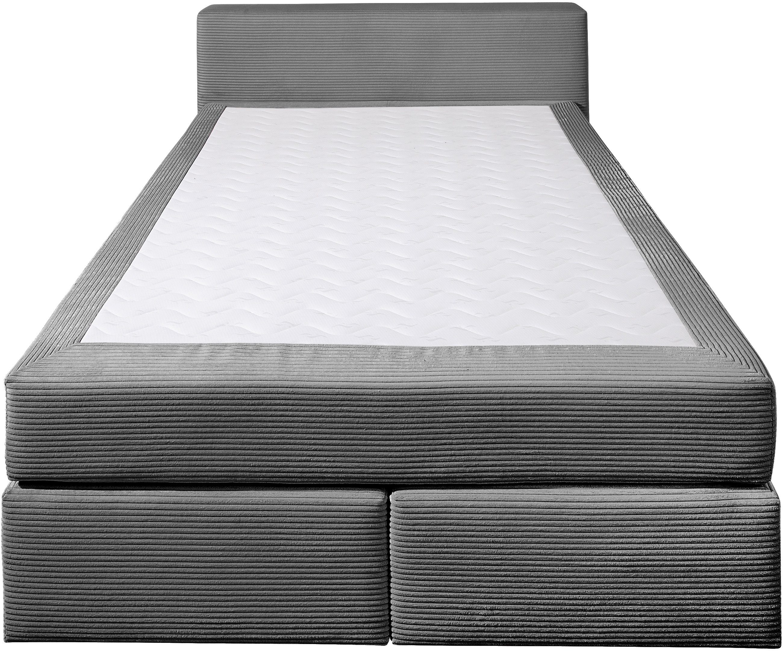 andas Boxspring Åby In cord bekleding, optioneel met en zonder matras verkrijgbaar