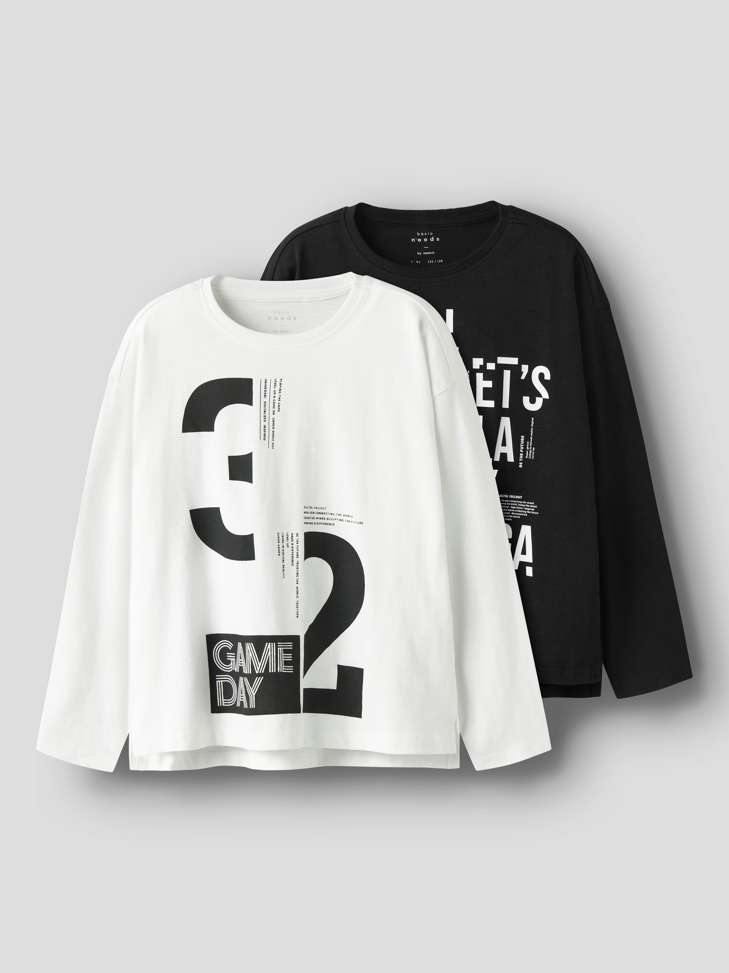 Name It Shirt met lange mouwen NKMVOB 2P LS RLX TOP (set, 2-delig)
