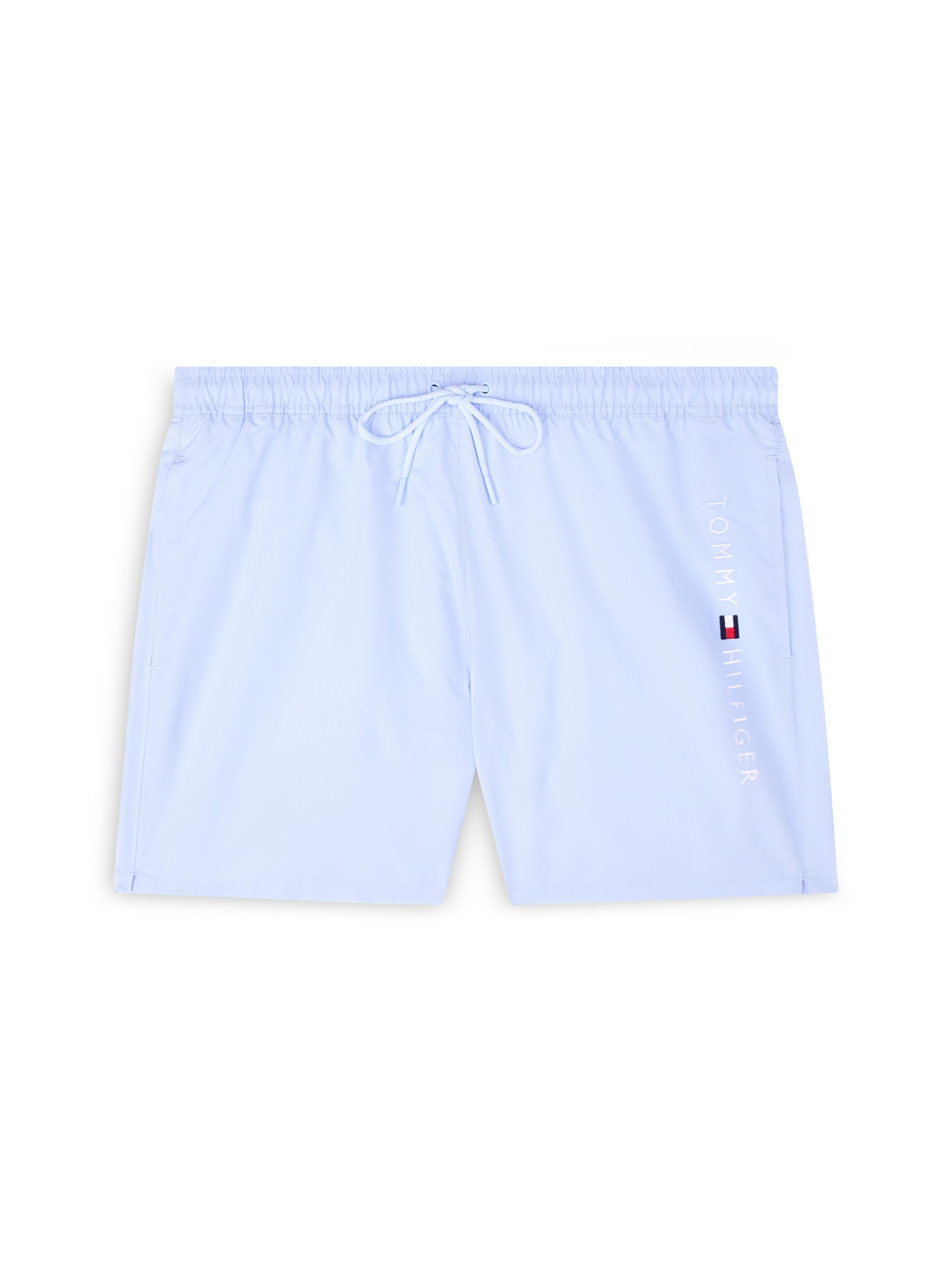Tommy Hilfiger Swimwear Zwemshort MEDIUM DRAWSTRING met logoborduring op de heup