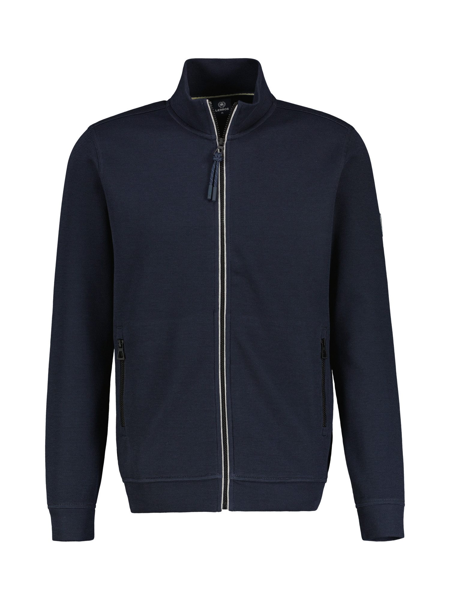 Lerros Sweatvest LERROS effen sweatshirt jack voor heren
