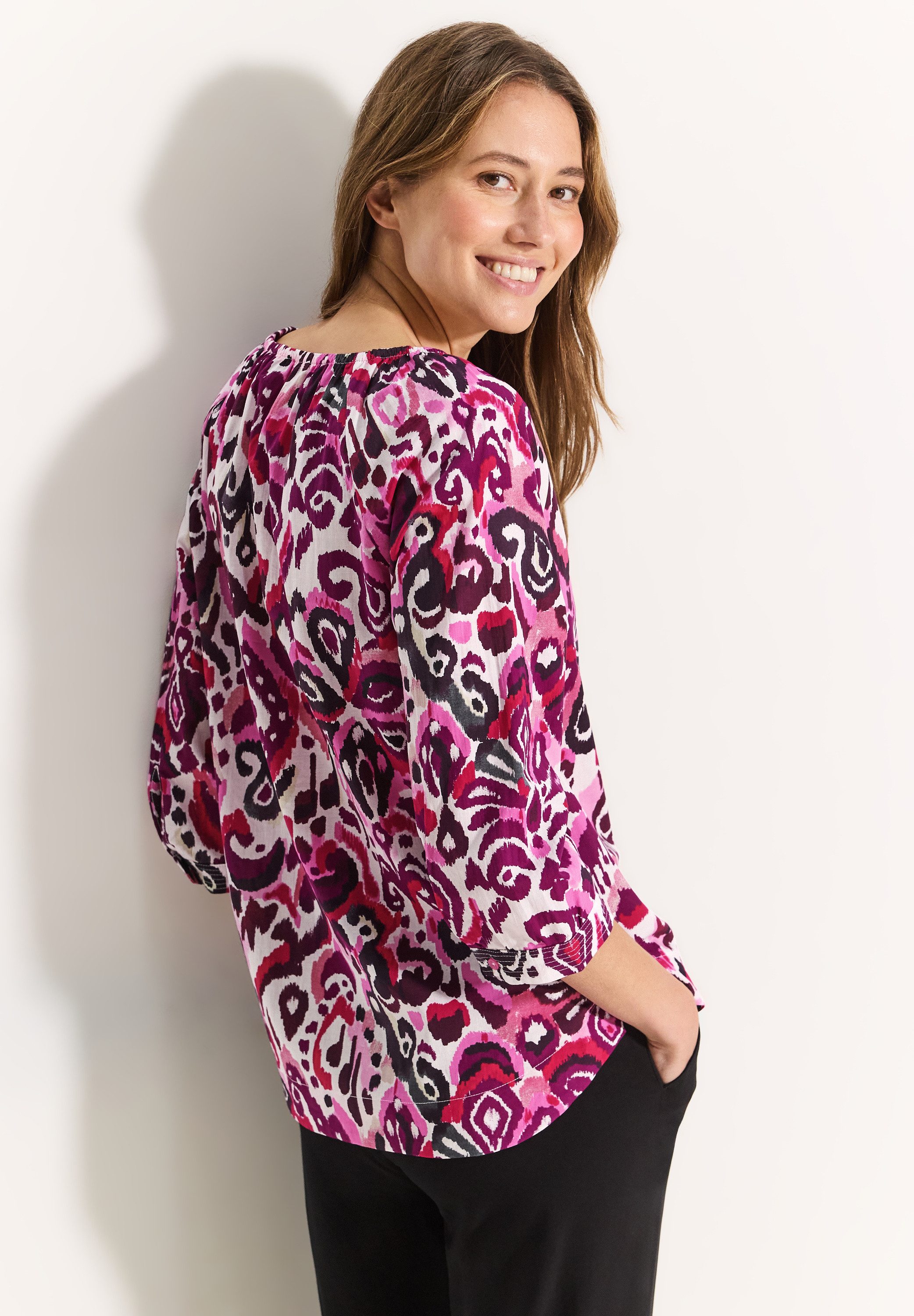Cecil Blouse met lange mouwen met een langere achterkant