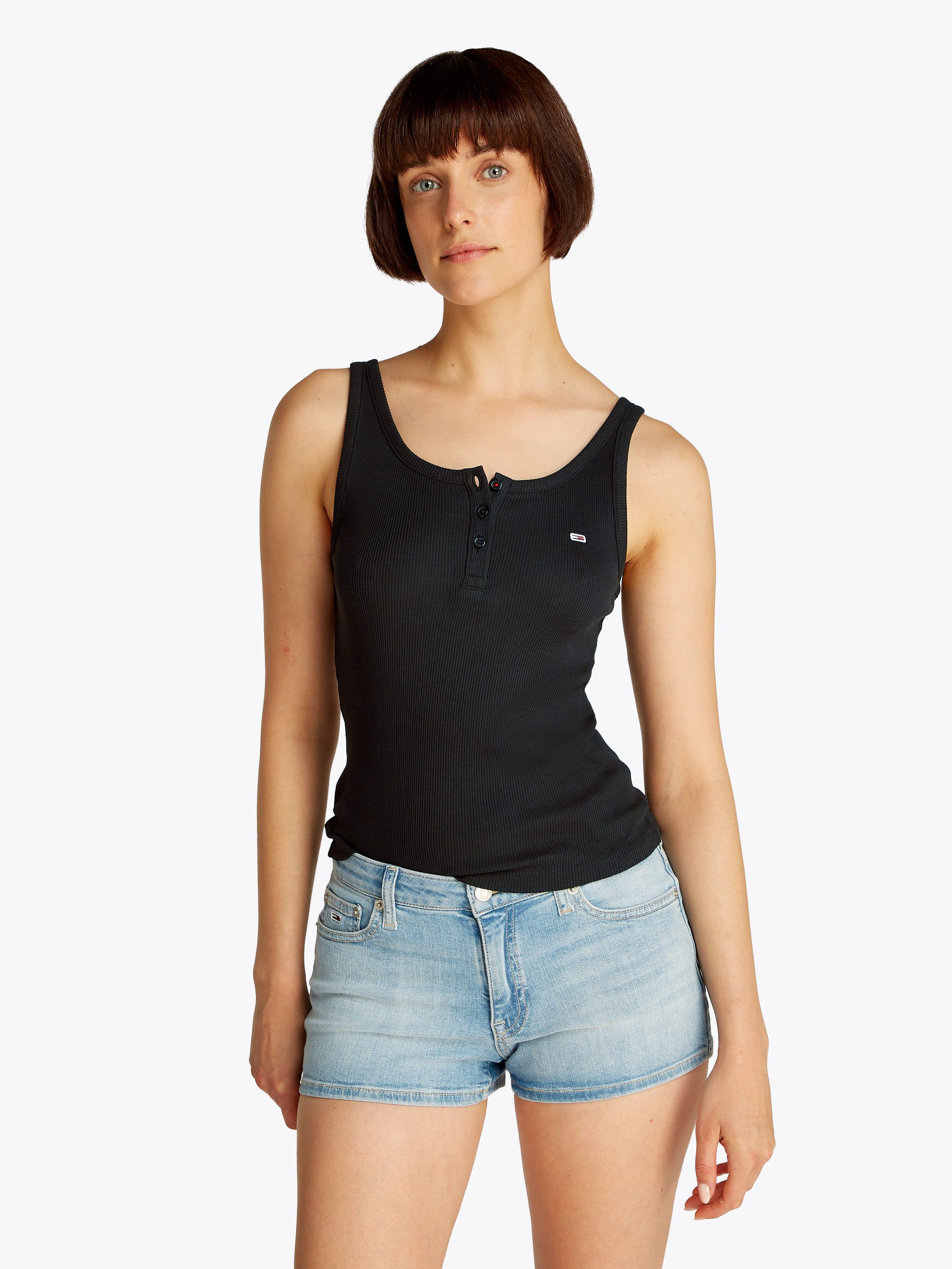 TOMMY JEANS Tanktop TJW SLIM BUTTON TANK