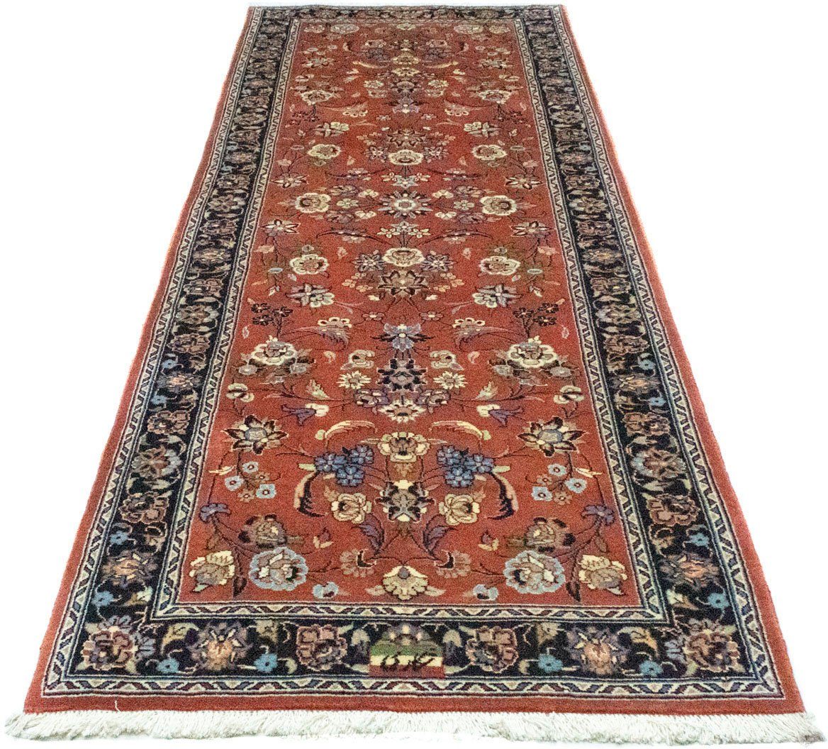 morgenland Hoogpolige loper Tabriz sterk gedessineerd Ruggine 288 x 95 cm Handgeknoopt