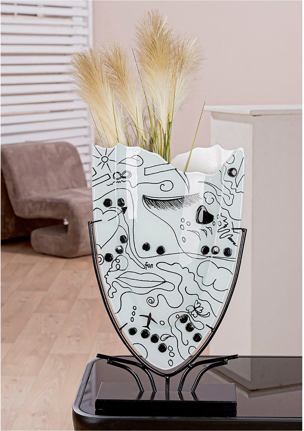 Casablanca by Gilde Vloervaas Vaas Modern Art wit H.49 cm (1 stuk)