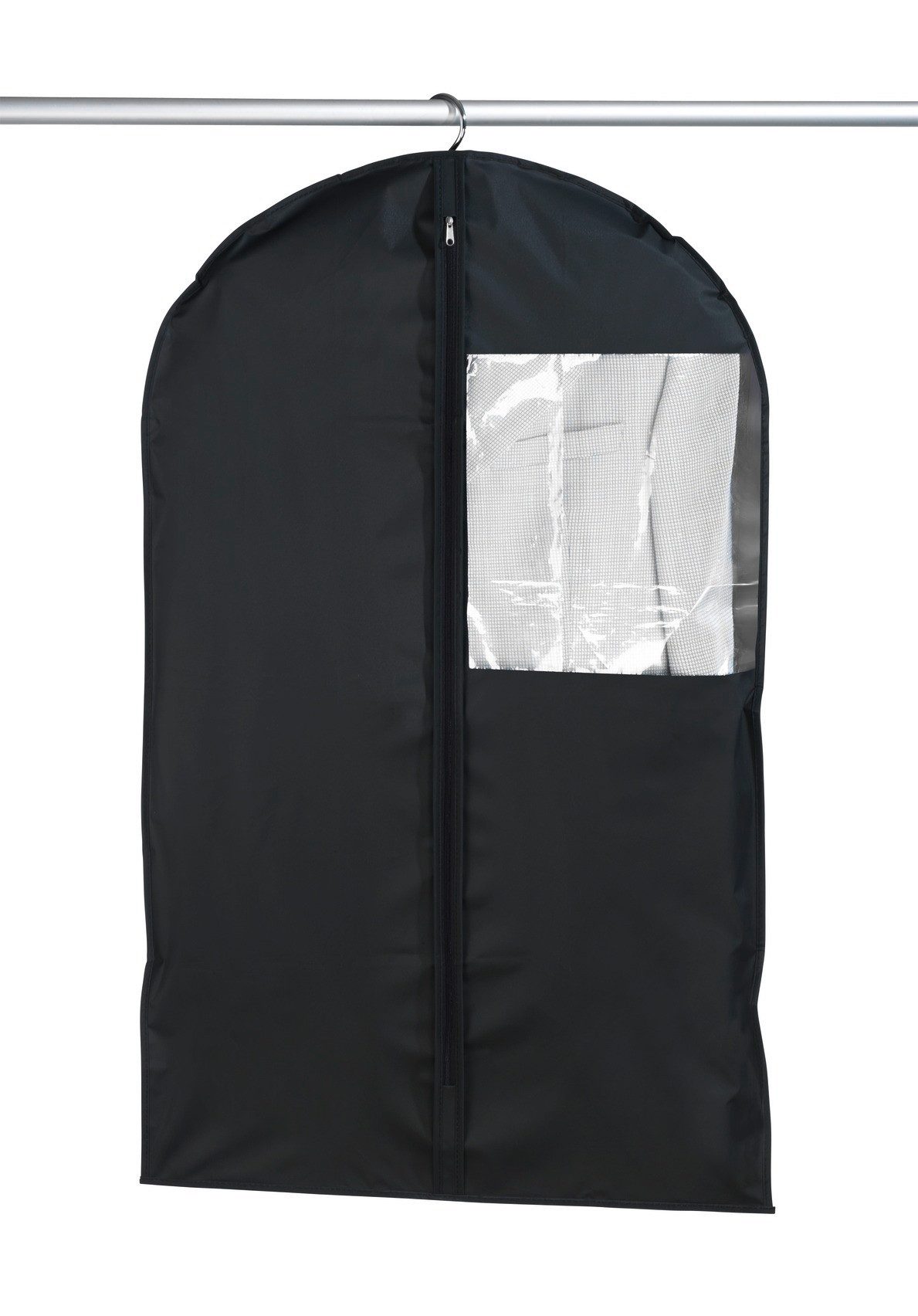 WENKO Kledinghoes Modell Deep Black 3 maten als set, afwasbare plastic folie (set, 3 stuks)
