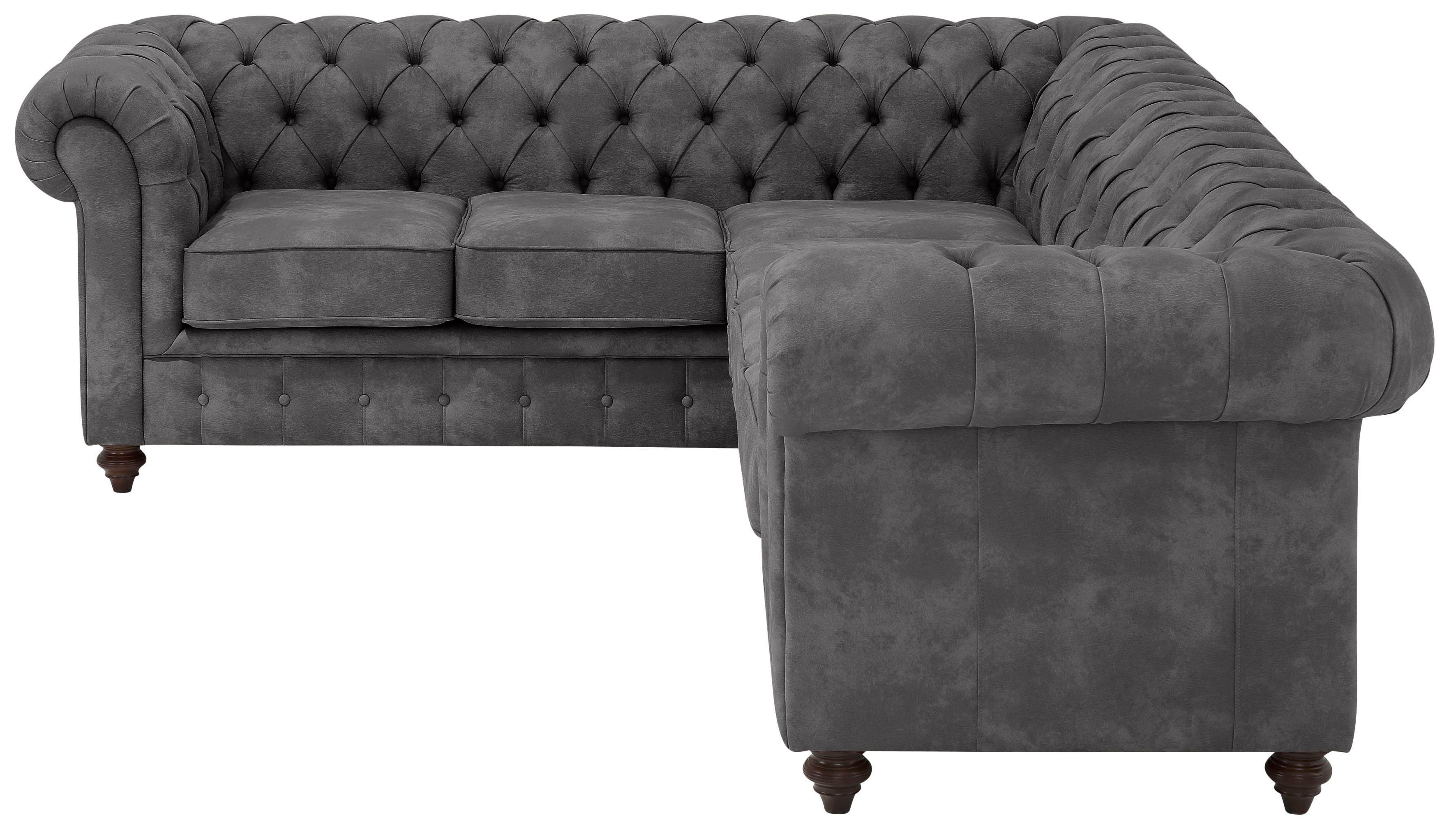 Premium collection by Home affaire Chesterfield-bank CHESTERFIELD met knoopsluiting, ook in leer