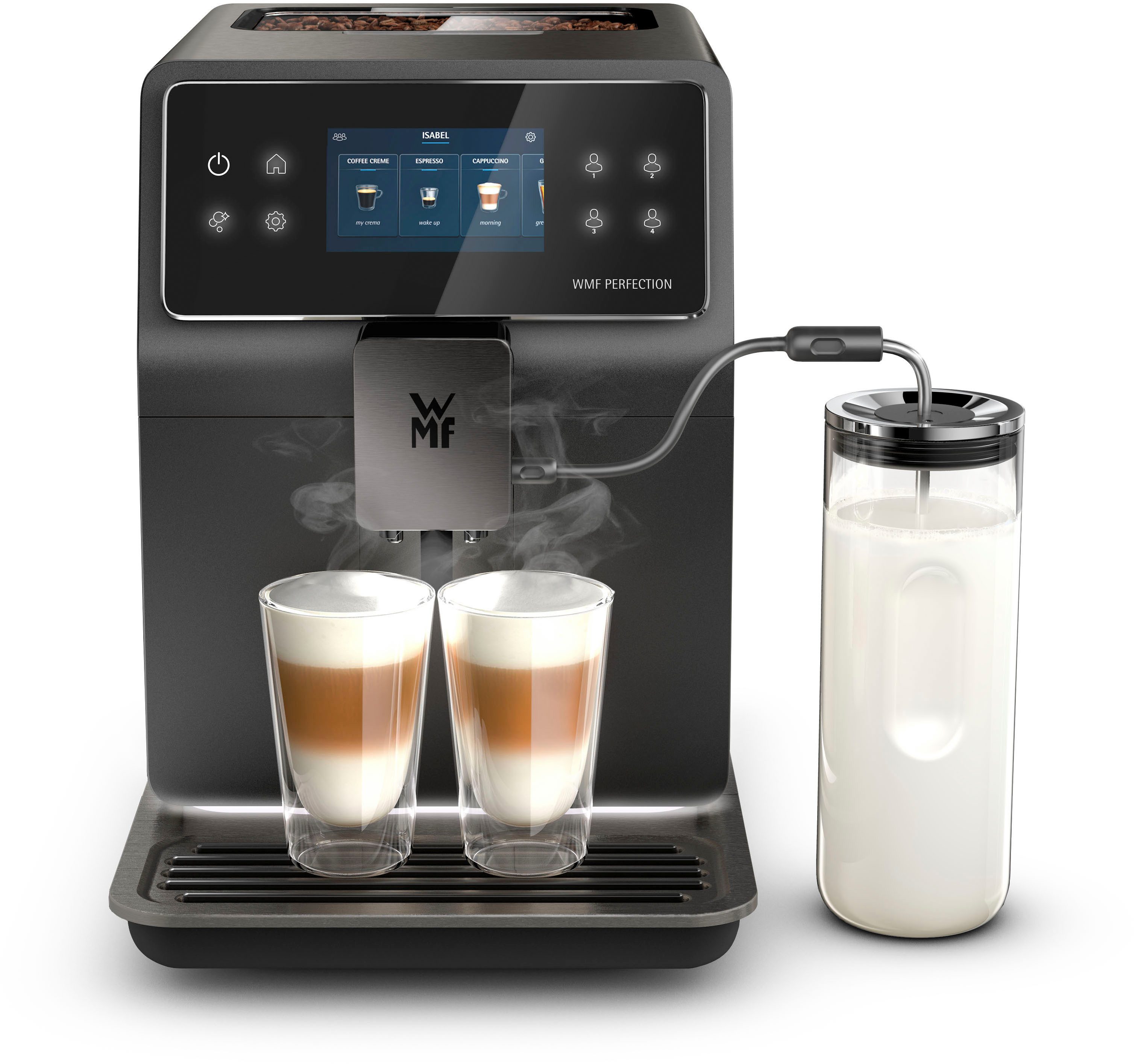 WMF Volautomatisch koffiezetapparaat Perfection 890L CP855815, intuïtieve gebruikersinterface, perfecte melkschuim, zelfreinigend