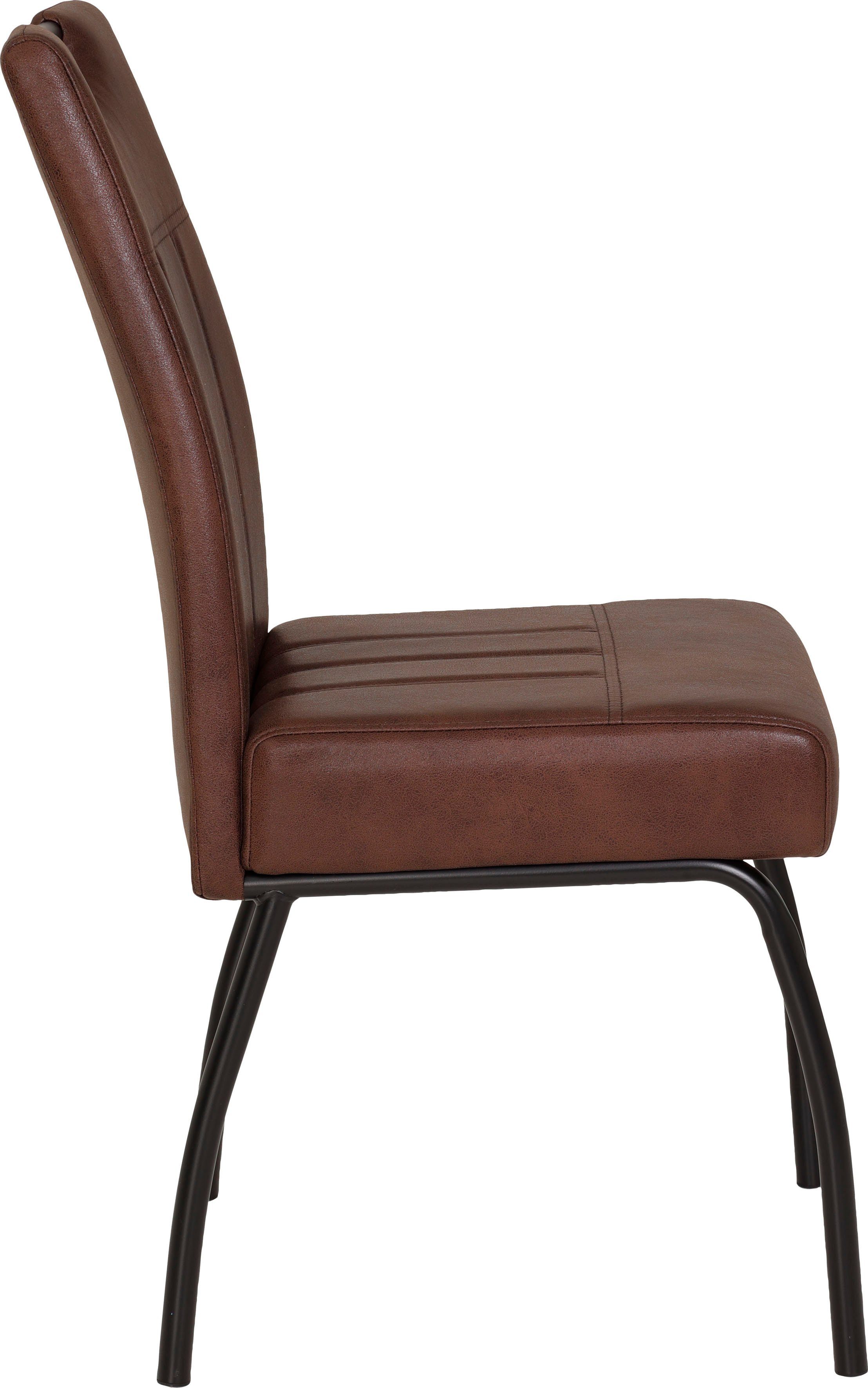 HELA Stoel met 4 poten Beate S met comfortabele binnenvering zitting (set, 2 stuks)