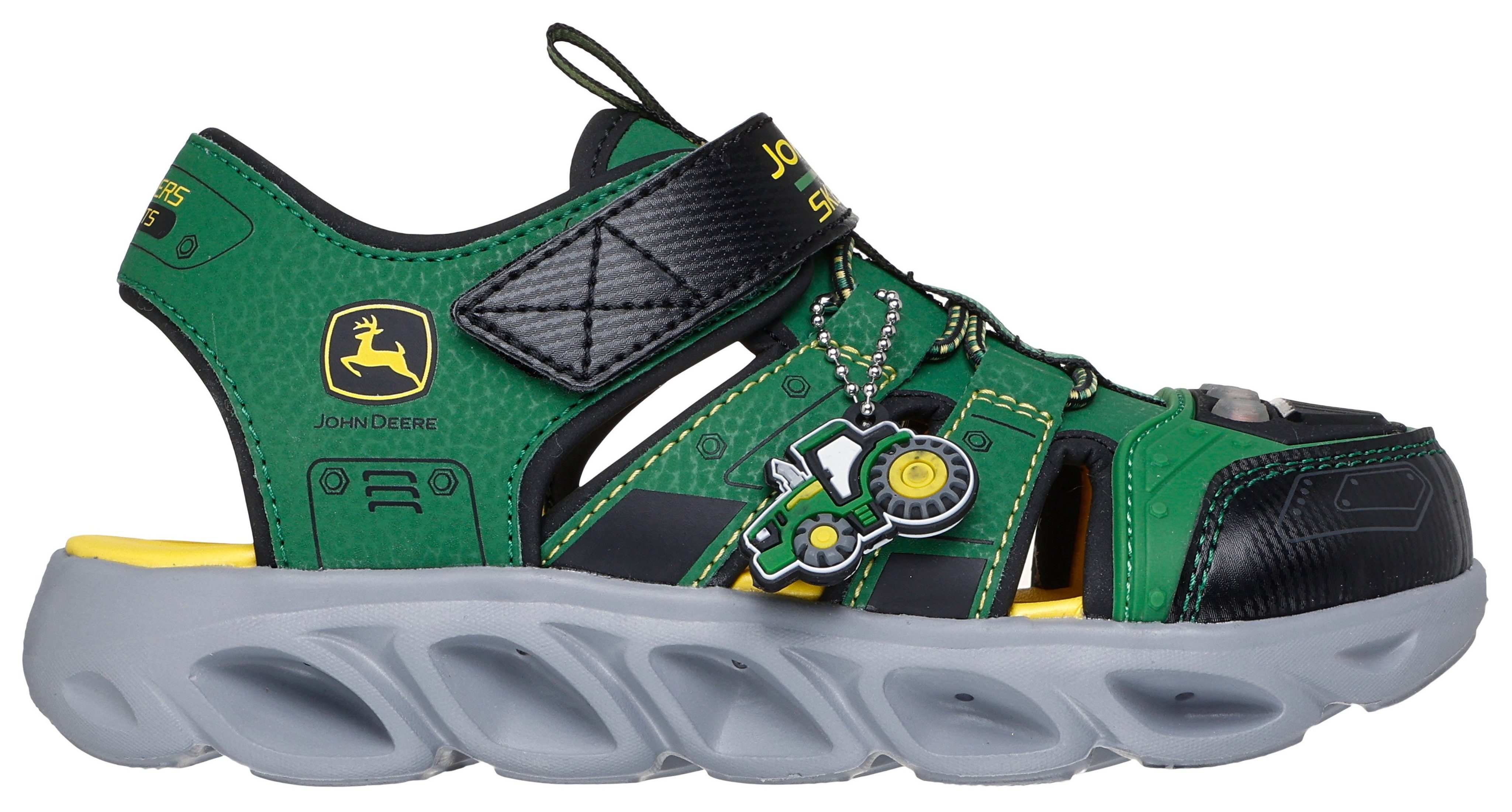Skechers Sandalen HYPNO-SPLASH JOHN DEERE , klittenbandschoen in john deere ontwerp, maat sjabloon om te downloaden
