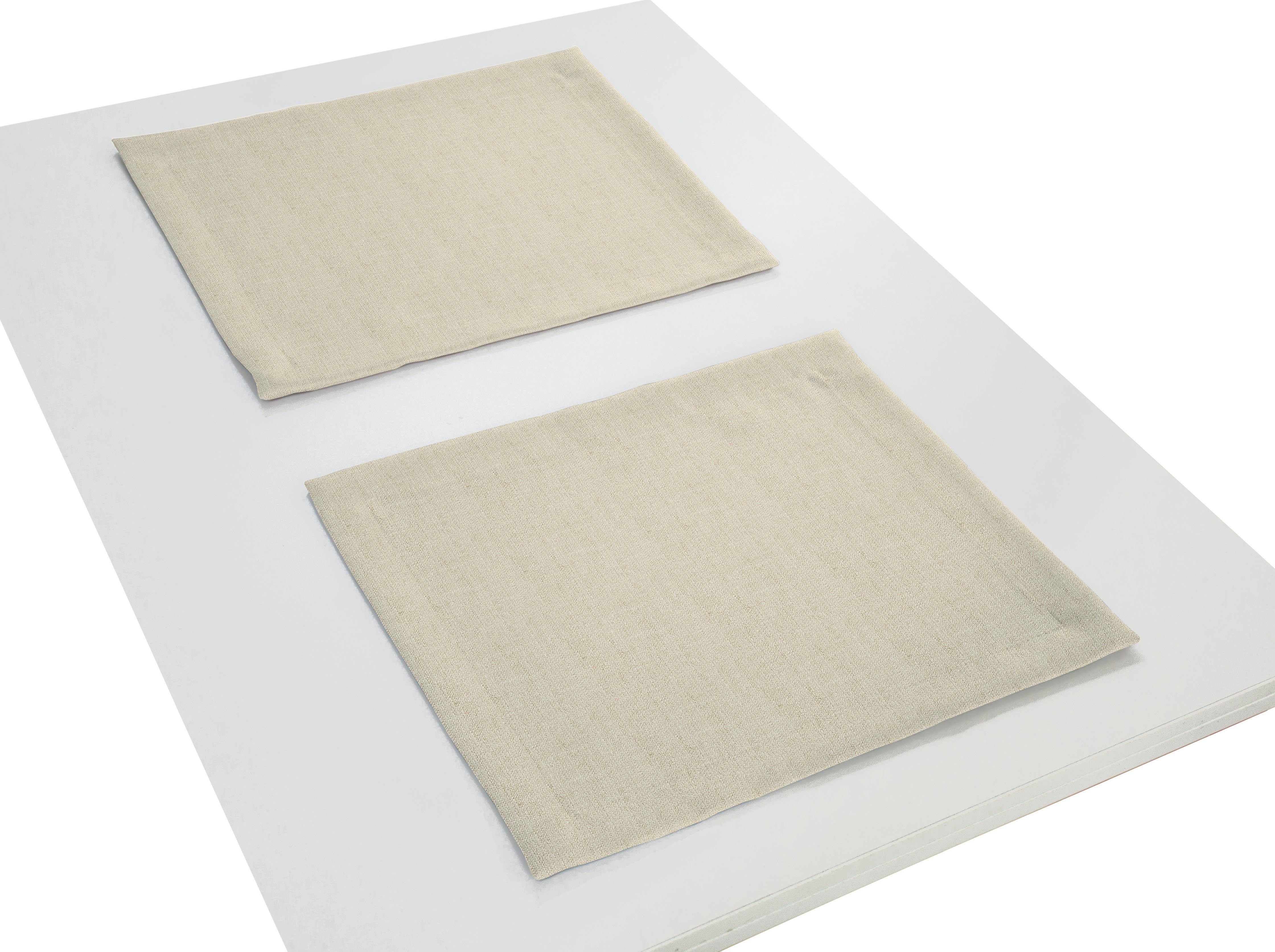 Wirth Set placemats Torbole (2 stuks) tafelkleden bruin