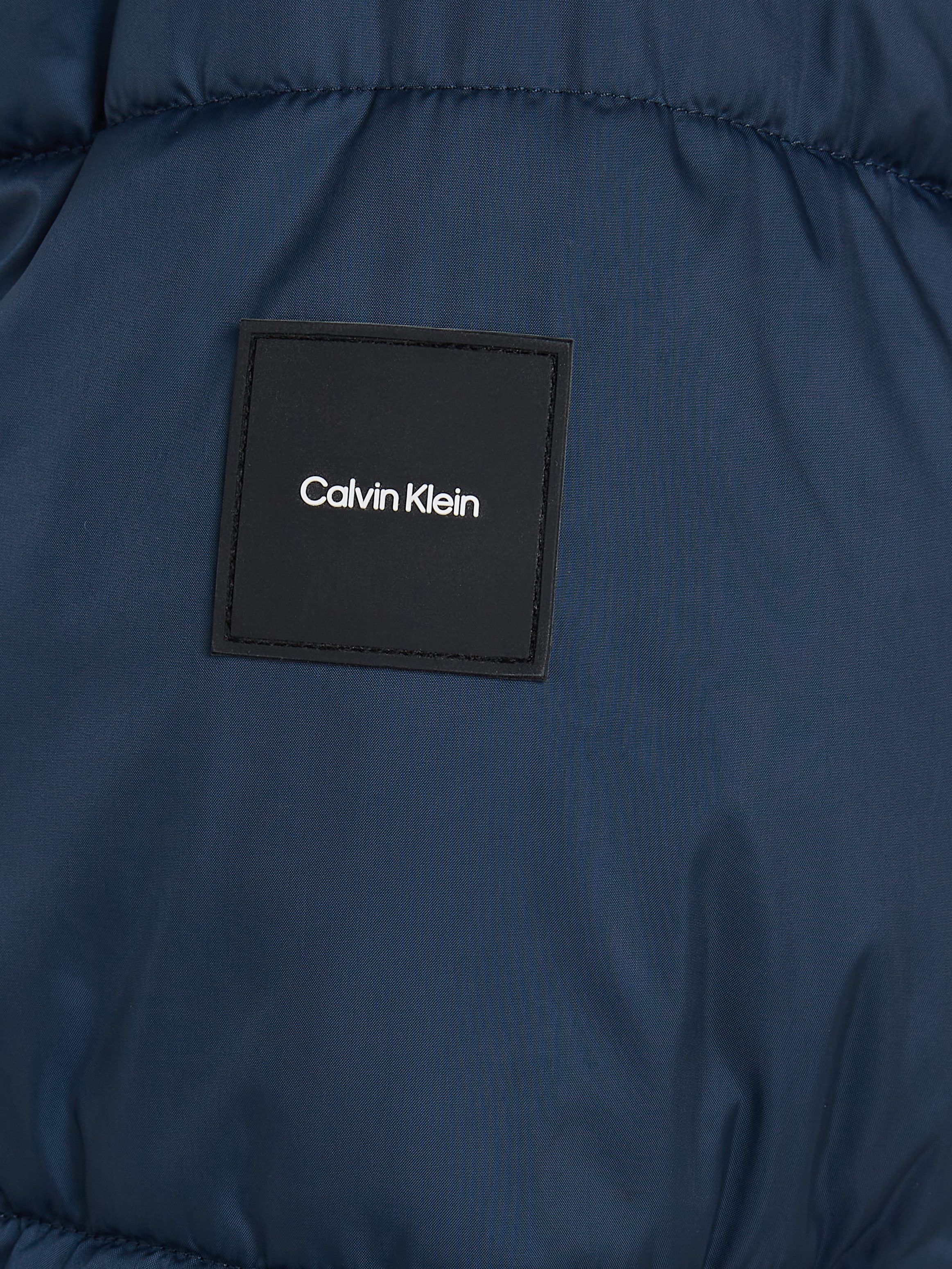 Calvin Klein Korte jas LONG HOODED QUILT PUFFER MW