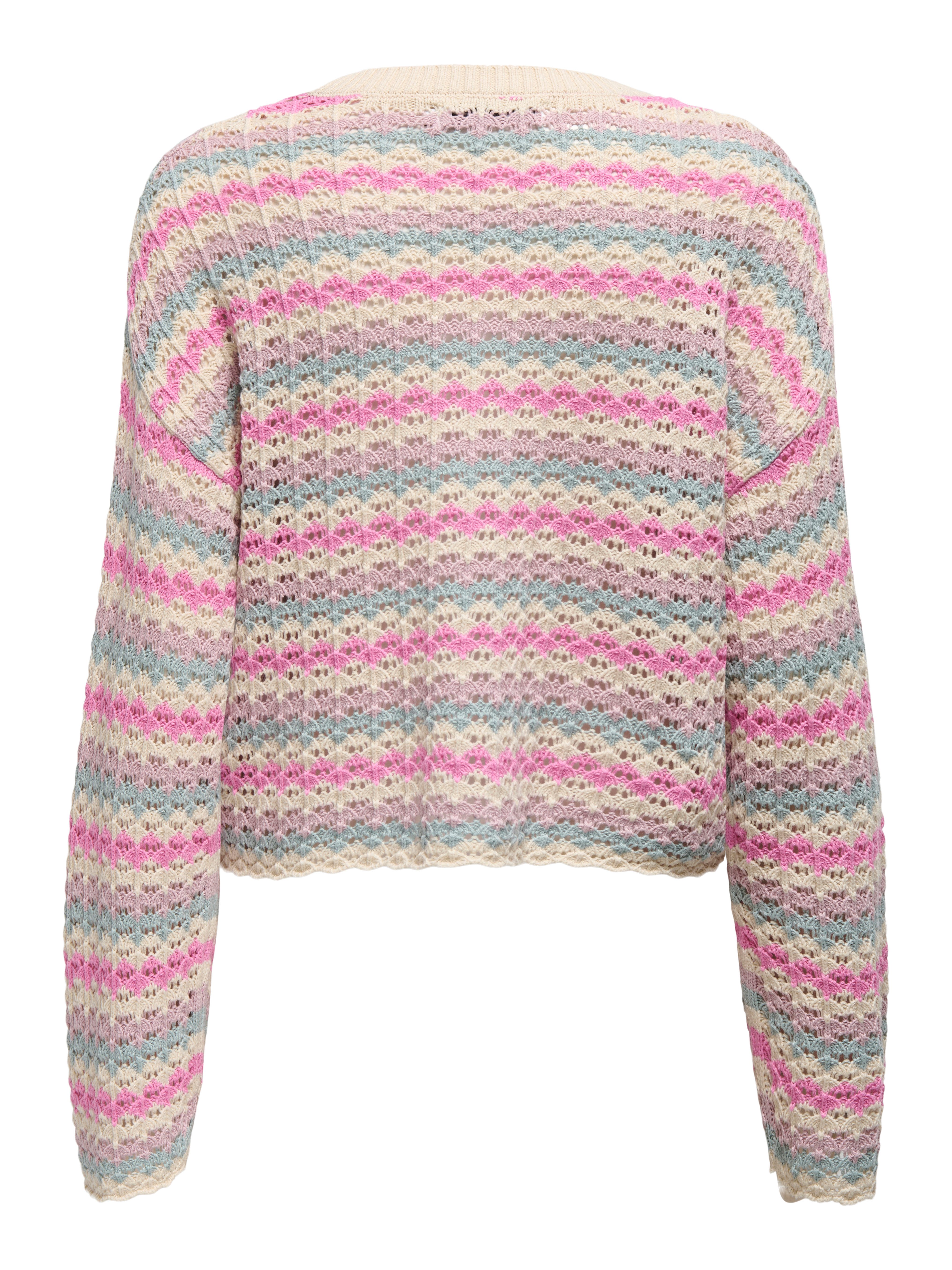 Only Gebreide trui ONLASA LS SHORT O-NECK CC KNT