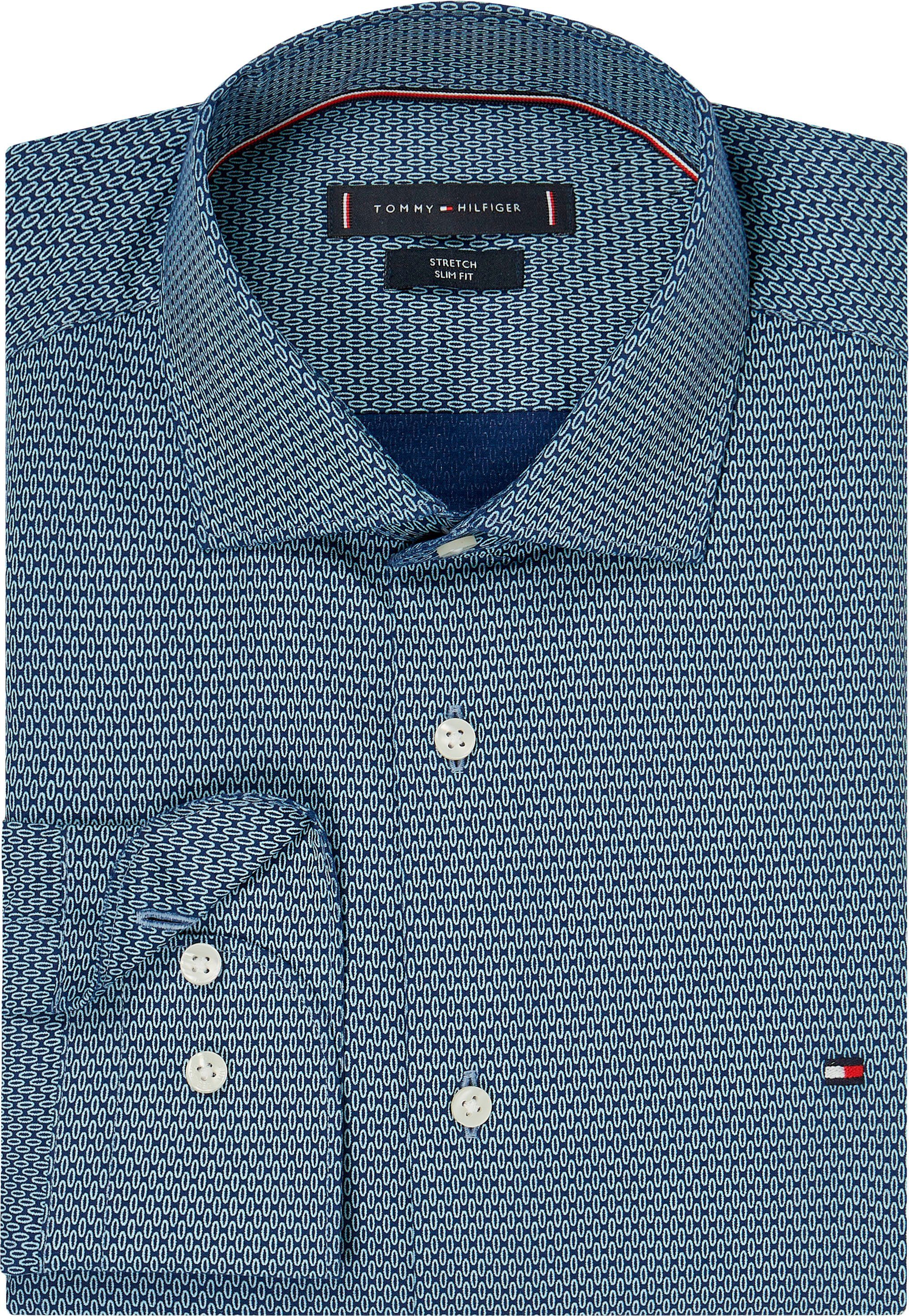 Tommy Hilfiger Businessoverhemd CL STRETCH GEO PRINT SF SHIRT